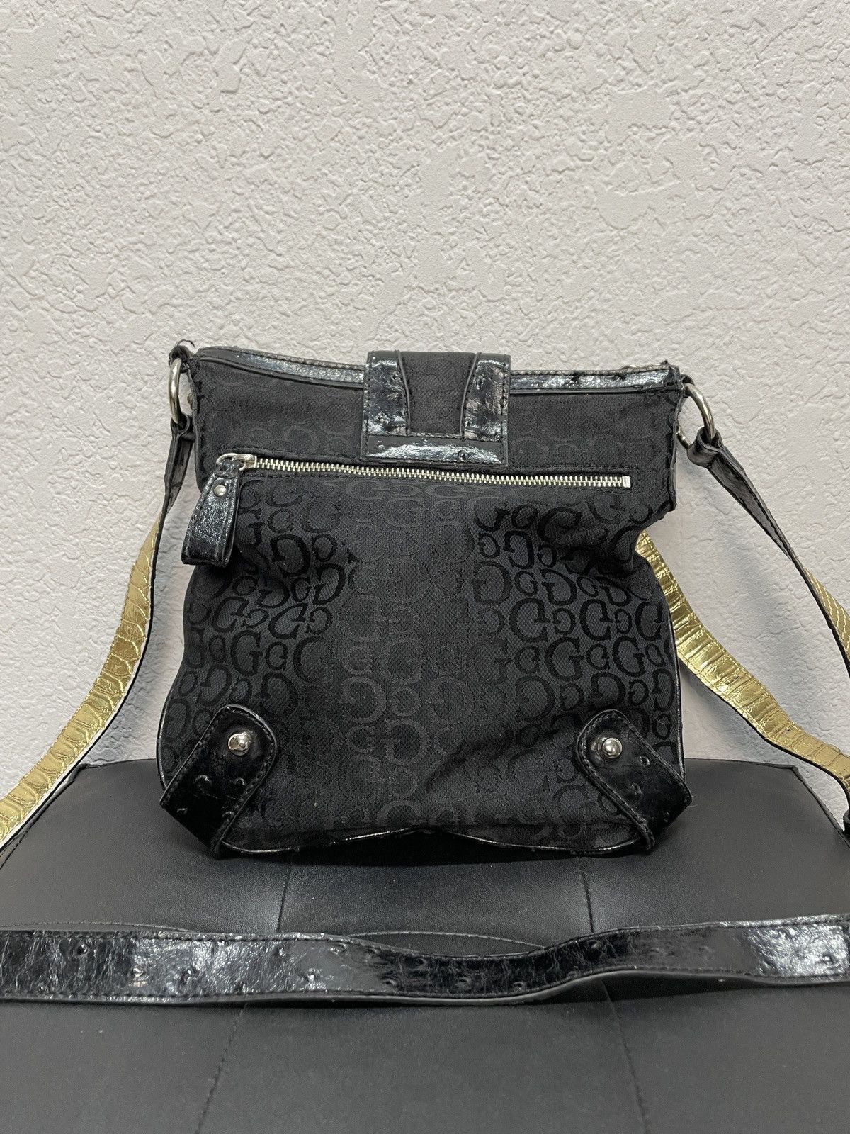 Guess × Vintage Rare🔥🔥 Y2K Vintage GUESS Baguette Shoulder Bag Denim Size ONE SIZE - 7 Thumbnail