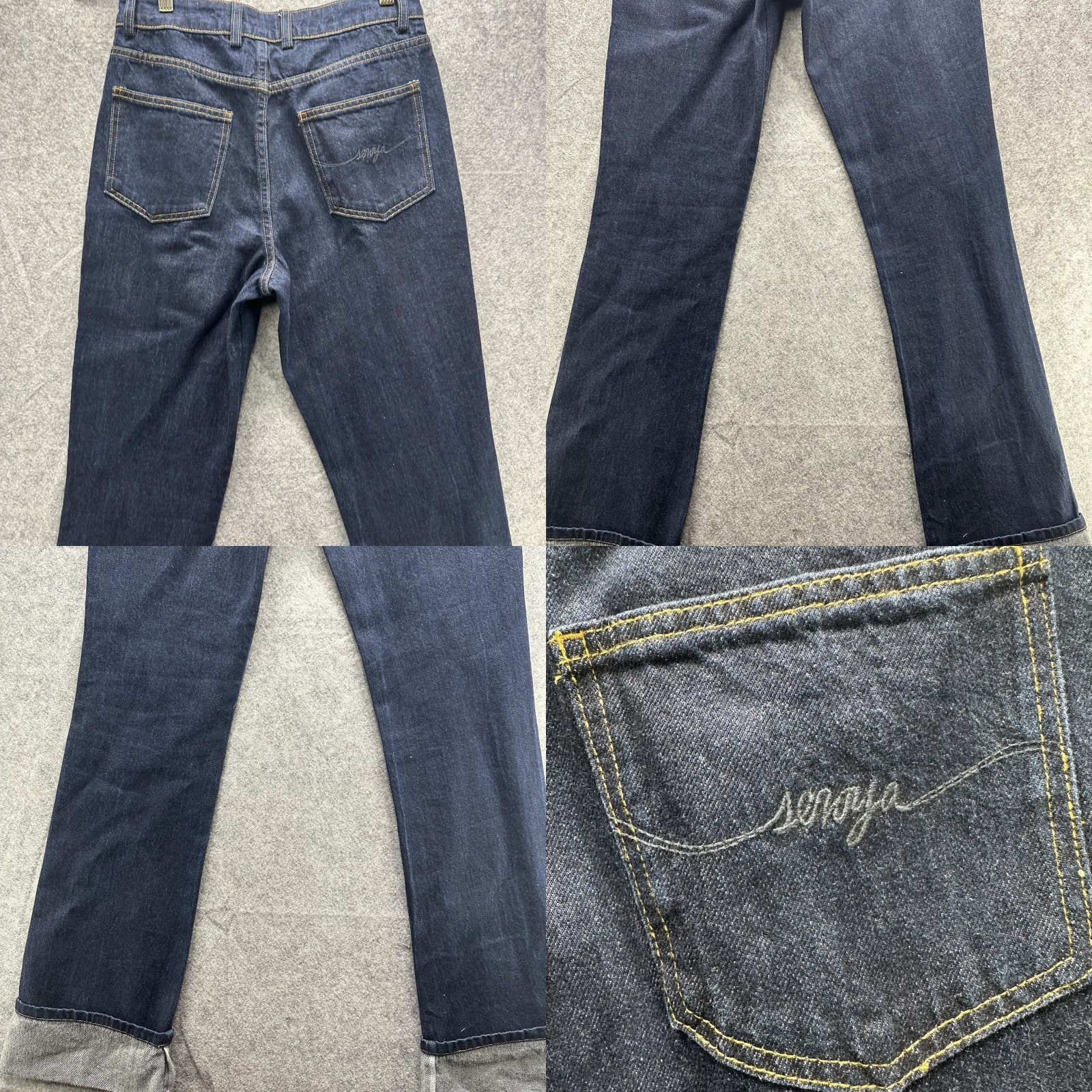 SER.O.YA SER.O.YA Jeans Womens 26 Blue Rinse High Rise Straight Selvedge Denim 5 Pocket Size 26" / US 2 / IT 38 - 9 Thumbnail