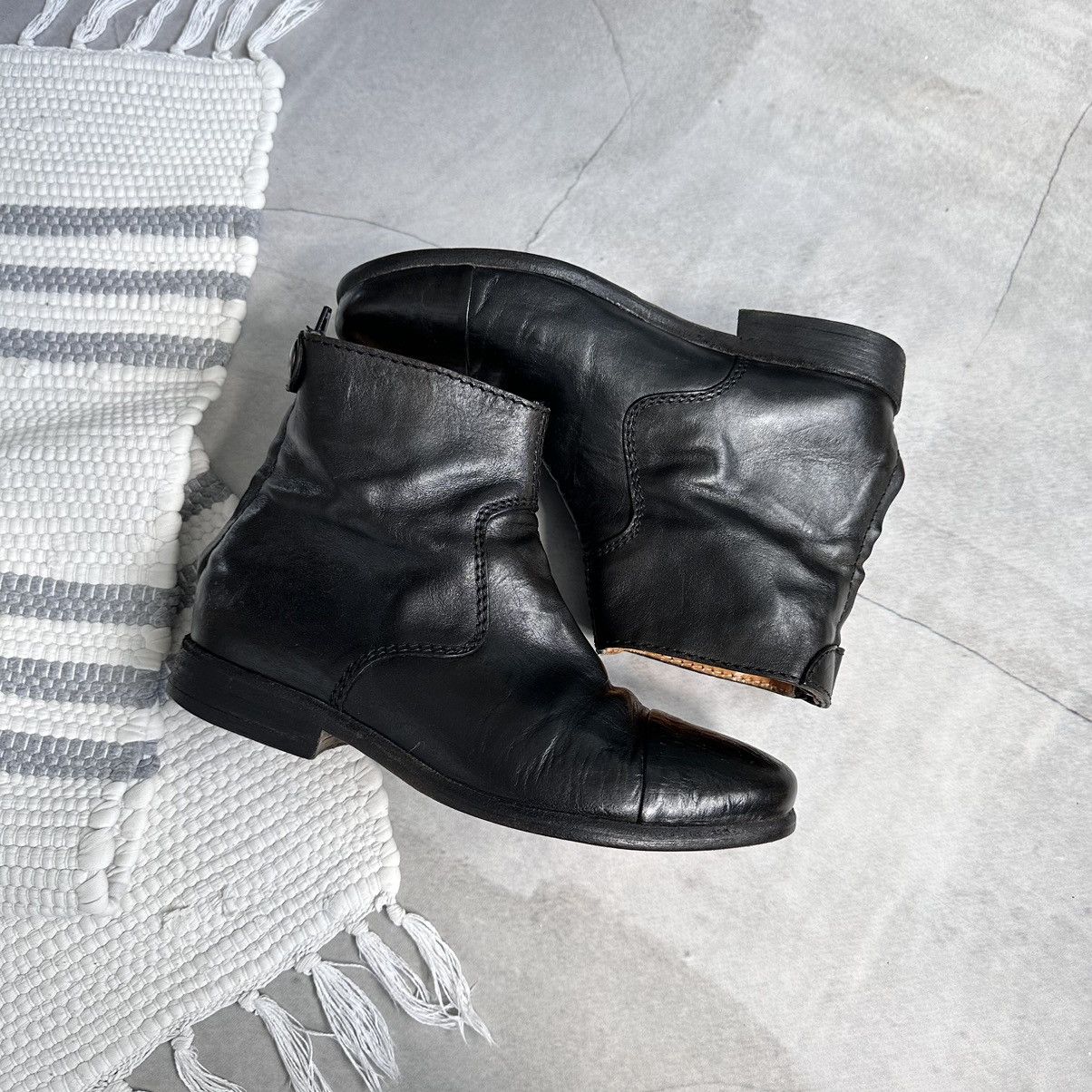 The Last Conspiracy RARE The Last Conspiracy Leather Ankle Boots Guidi Style Size US 7 / IT 37 - 5 Thumbnail