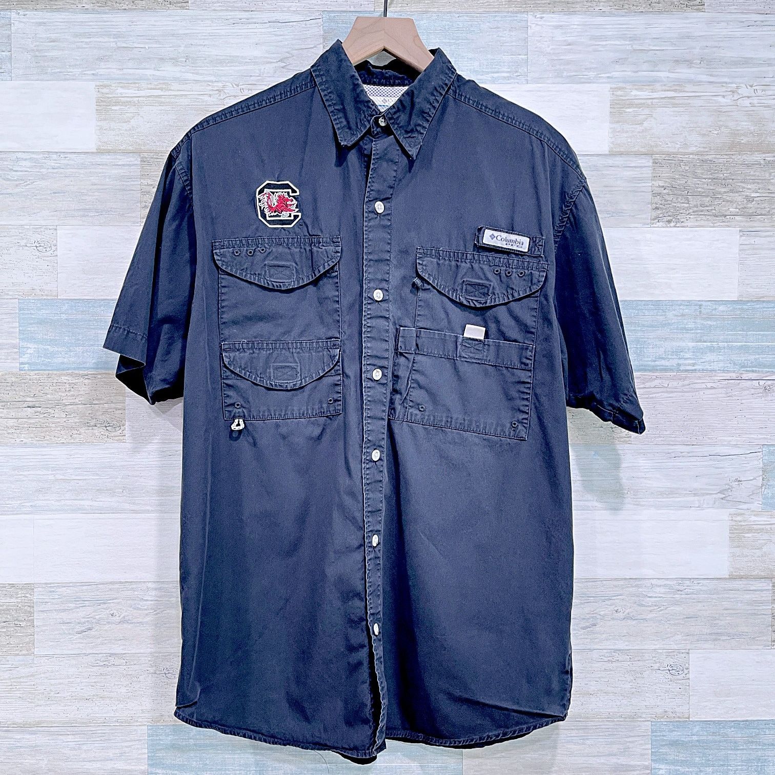 Columbia South Carolina Gamecocks Columbia PFG Bonehead Shirt Mens S Size US S / EU 44-46 / 1 - 1 Thumbnail