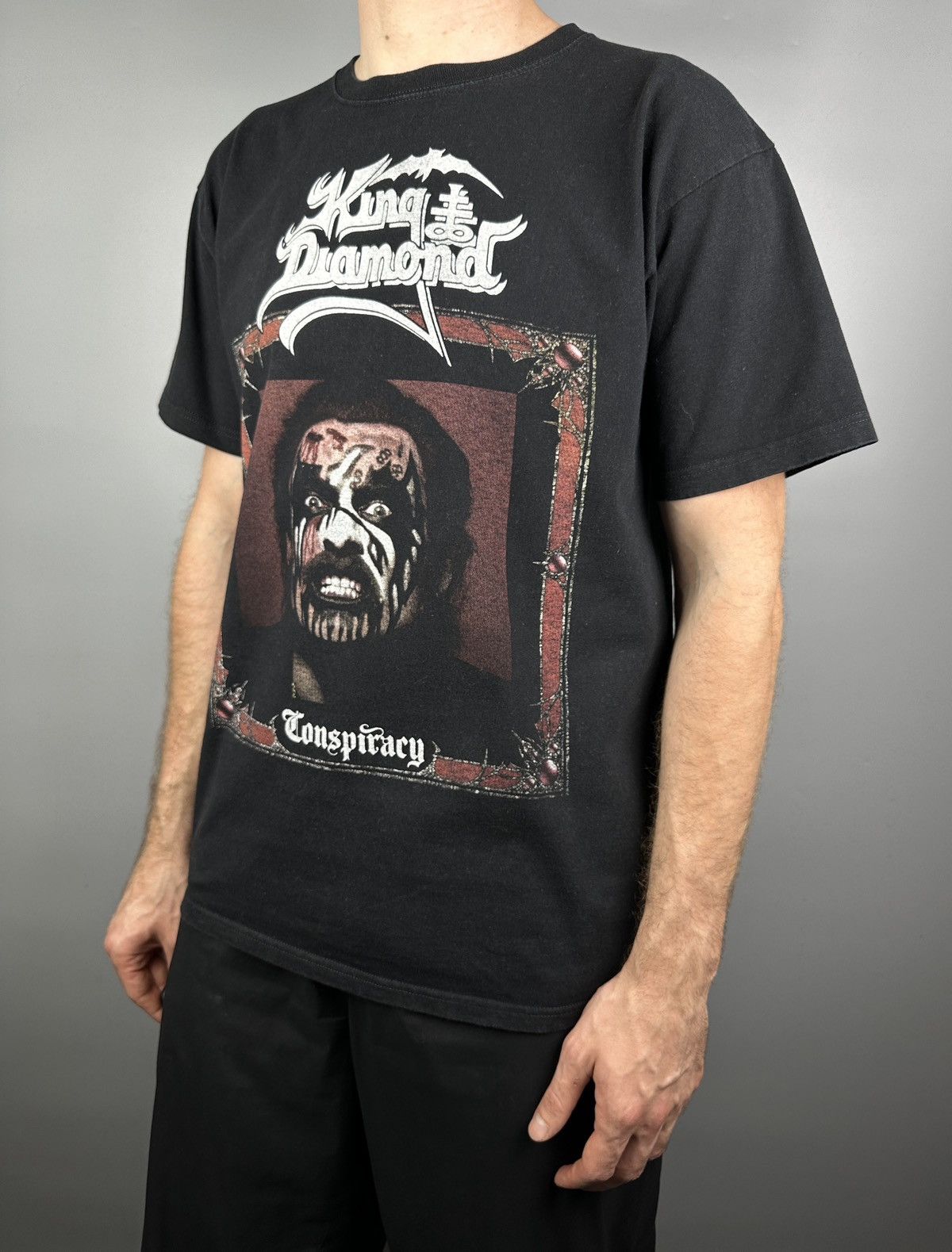 Band Tees Vintage King Diamond Conspiracy T Shirt Tee Metal Rock 90s Size US L / EU 52-54 / 3 - 8 Thumbnail