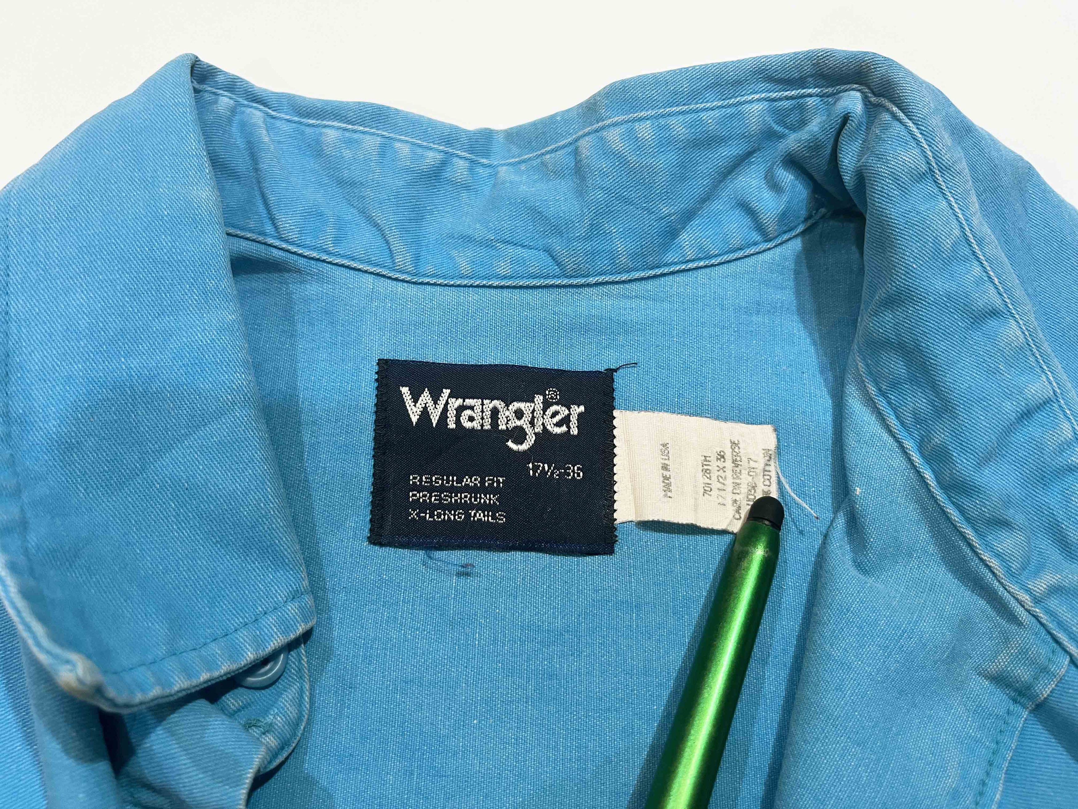 Vintage × Wrangler Vintage Wrangler Brushpopper Western Cowboy Aztec Shirt Size US L / EU 52-54 / 3 - 4 Thumbnail