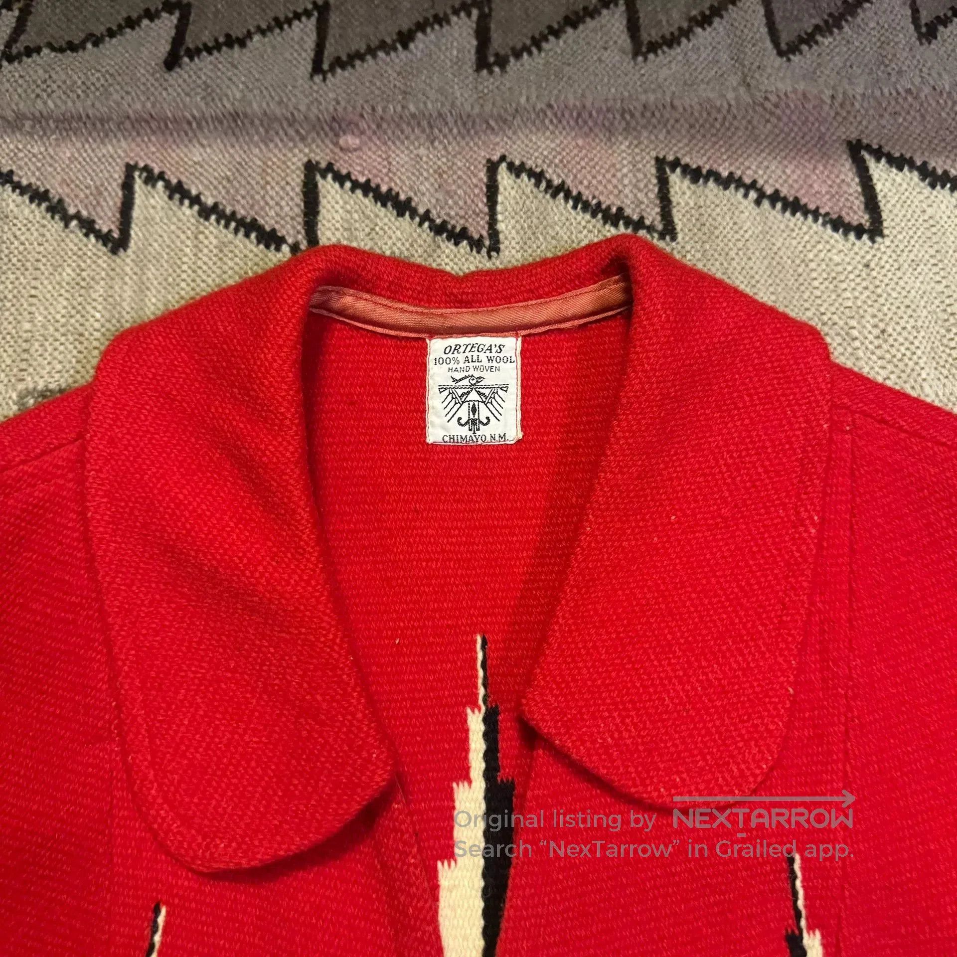 Vintage Handcrafted Wool Navajo Vest. Size US M / EU 48-50 / 2 - 2 Thumbnail