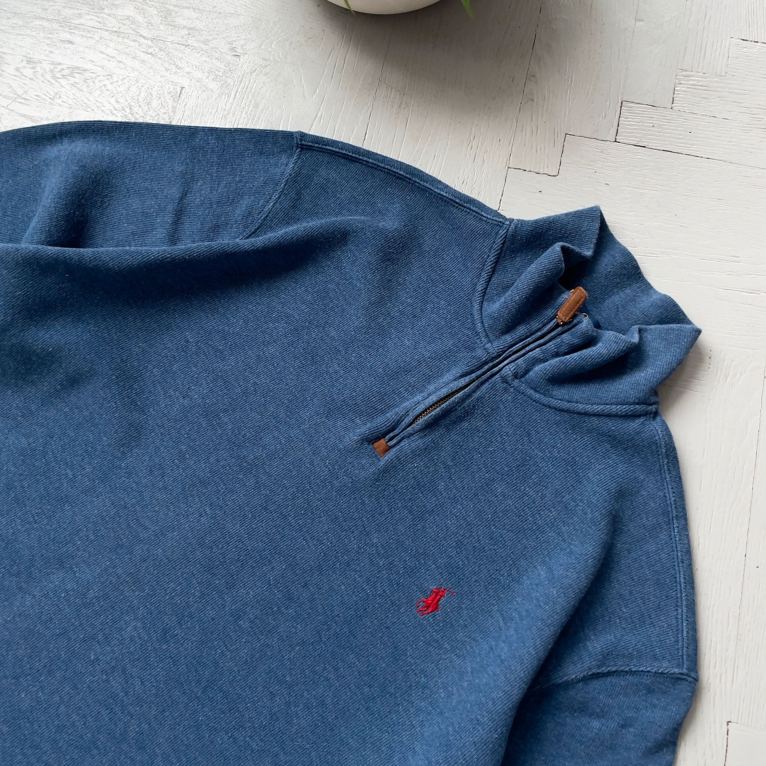 Polo Ralph Lauren Polo by Ralph Lauren Preppy 1/4 Zip Jumper Size US XL / EU 56 / 4 - 4 Thumbnail