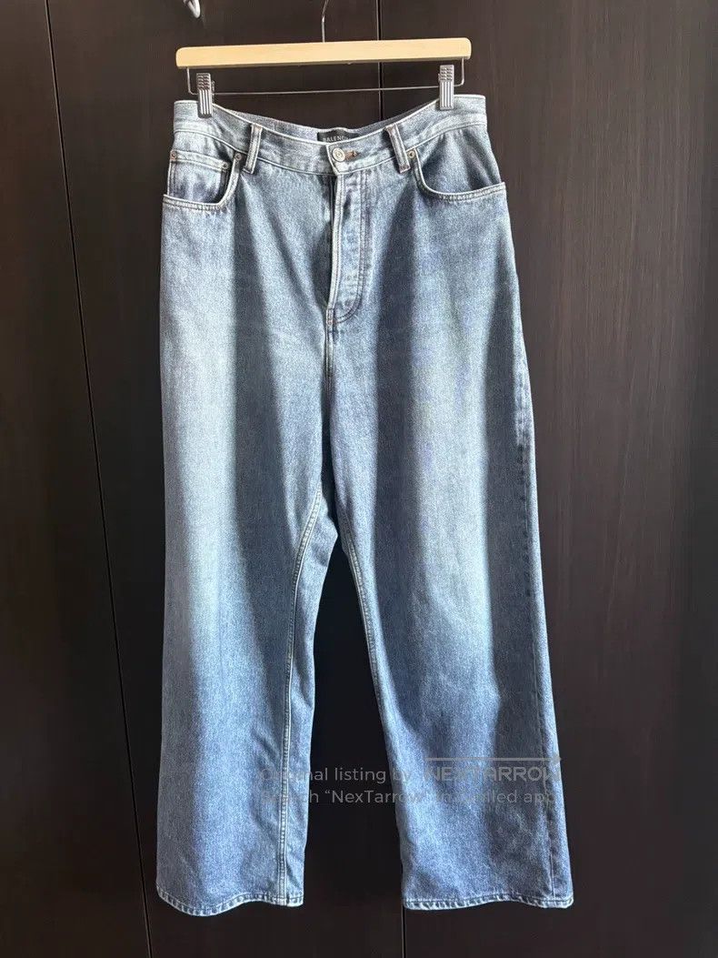 Balenciaga Balenciaga size S Printed Denim Pants, Size S Size US 27 - 1 Thumbnail