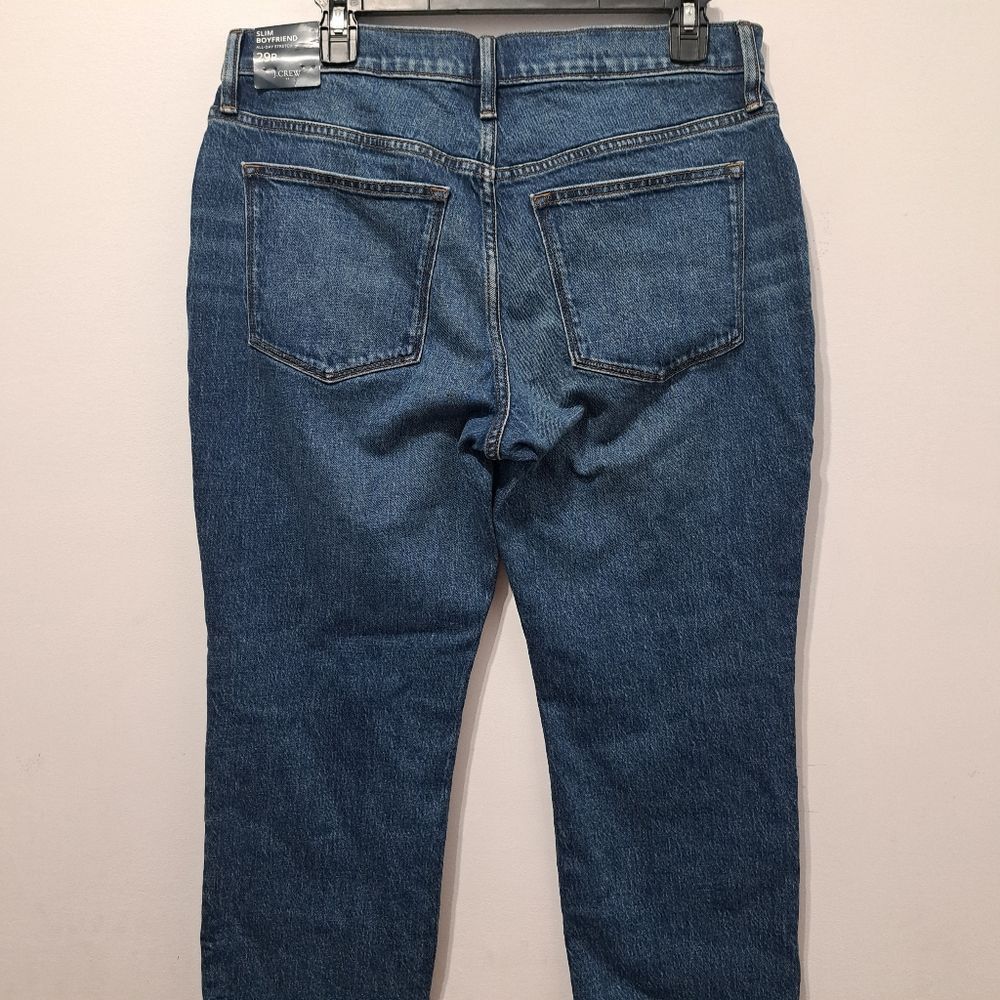J.Crew J.Crew Slim Boyfriend Jeans All Day Stretch Straight Leg Size 29 Petite Blue NWT Size 29" - 13 Thumbnail