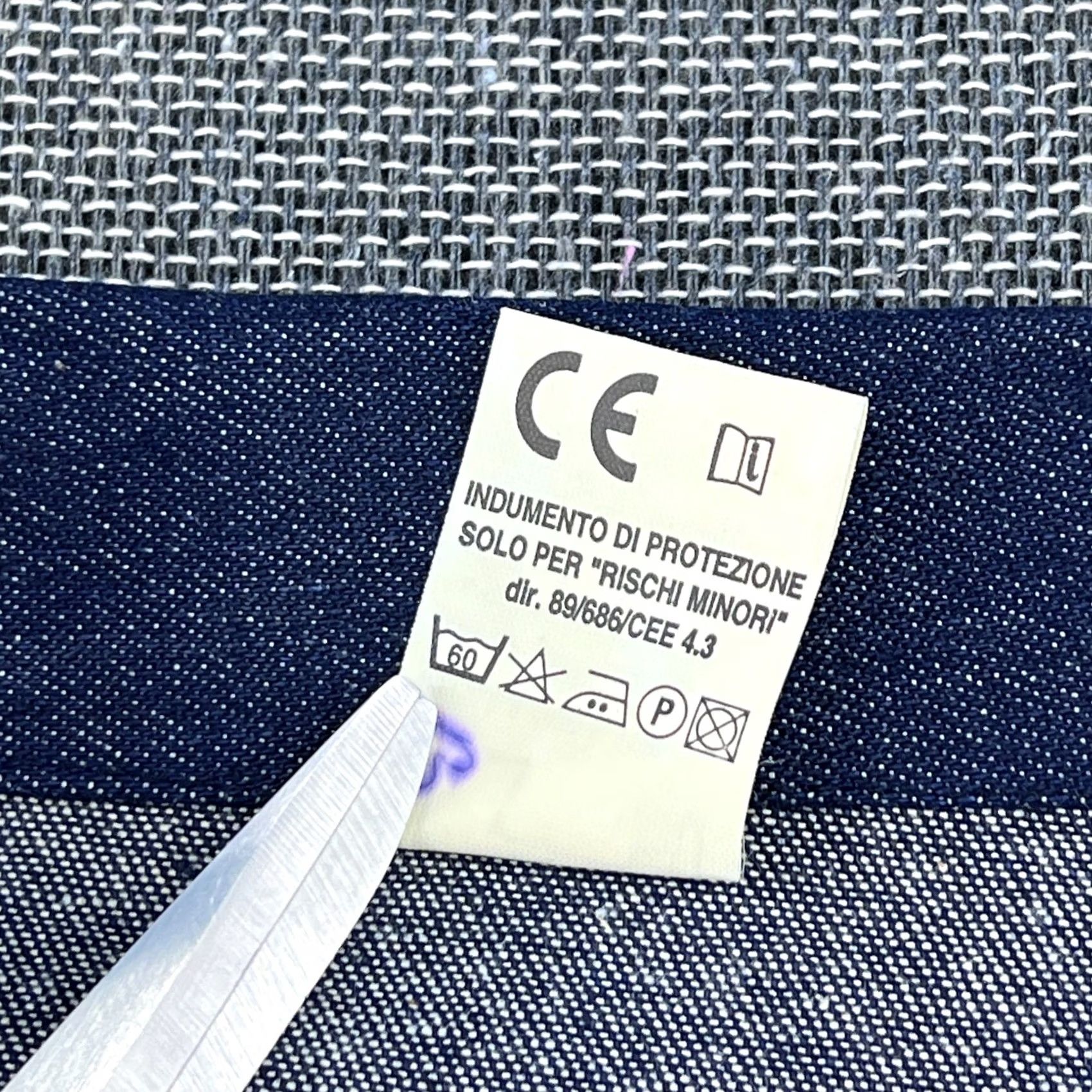 Denime VINTAGE Chore Jacket Mens XL Denim Blue Indigo Italy SanforJob Jacket Size US XL / EU 56 / 4 - 5 Thumbnail