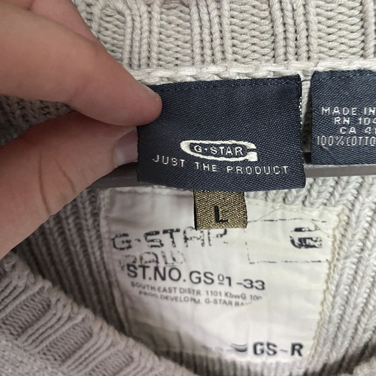 G-Star Vintage G Star Raw big logo y2k opium avantgarde sweater Size US L / EU 52-54 / 3 - 6 Thumbnail