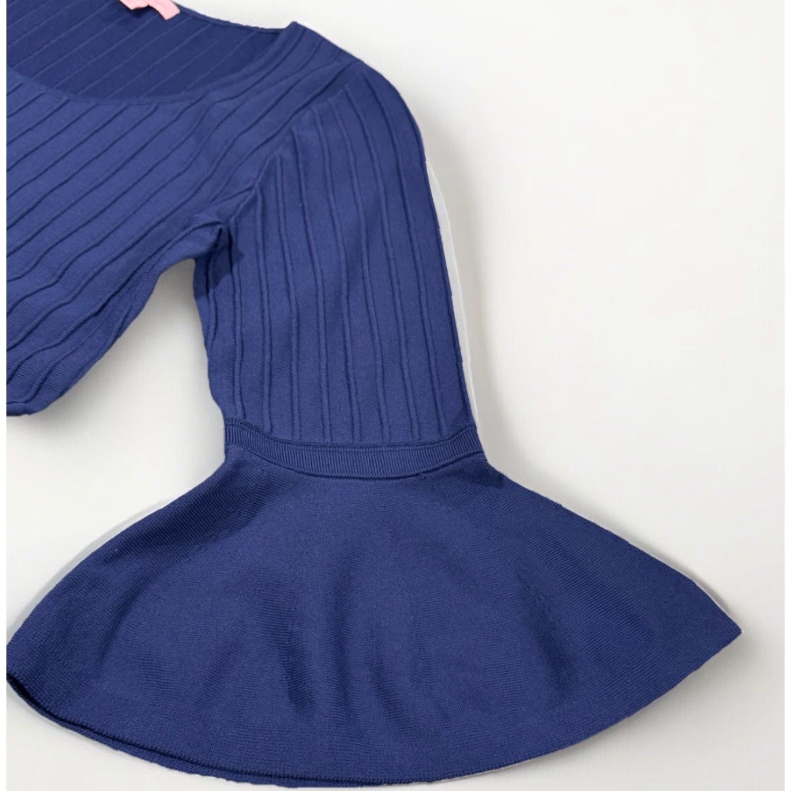 Lilly Pulitzer Lilly Pulitzer Blue Brandi High Tide Navy Fit & Flare Knit Dress Sz M Womens Size M / US 6-8 / IT 42-44 - 6 Thumbnail