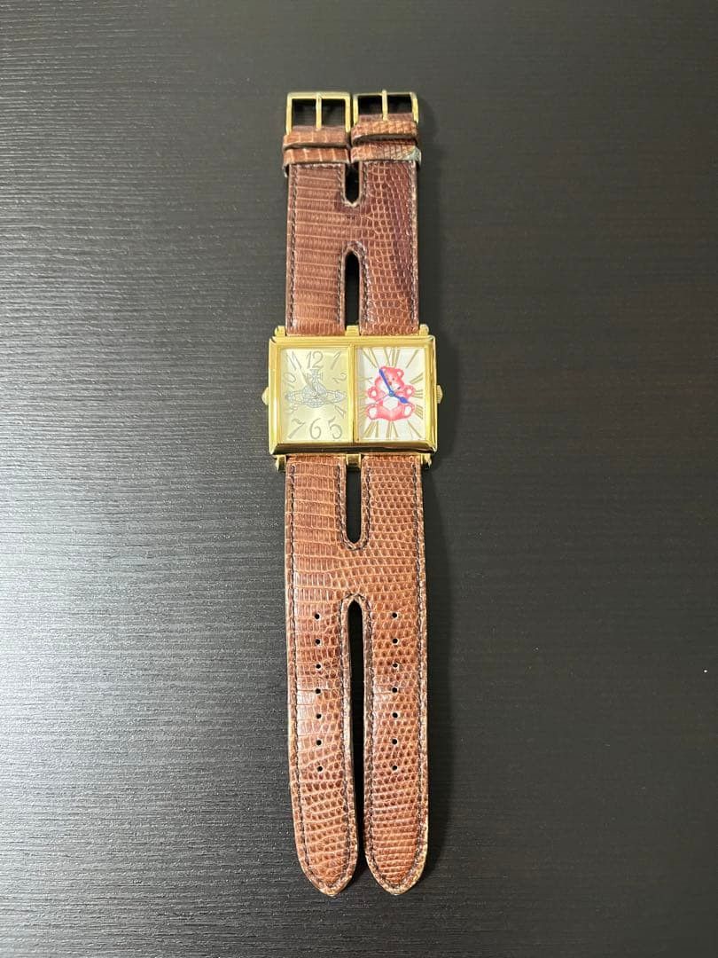 VIVIENNE WESTWOOD Double Face Watch Brown / Gold