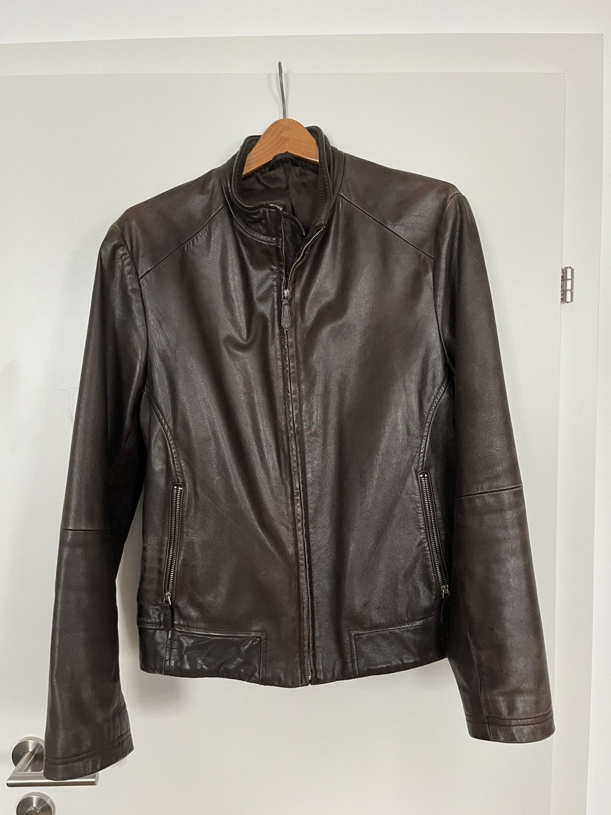 Vintage Brown Leather Racer Size US L / EU 52-54 / 3 - 2 Thumbnail