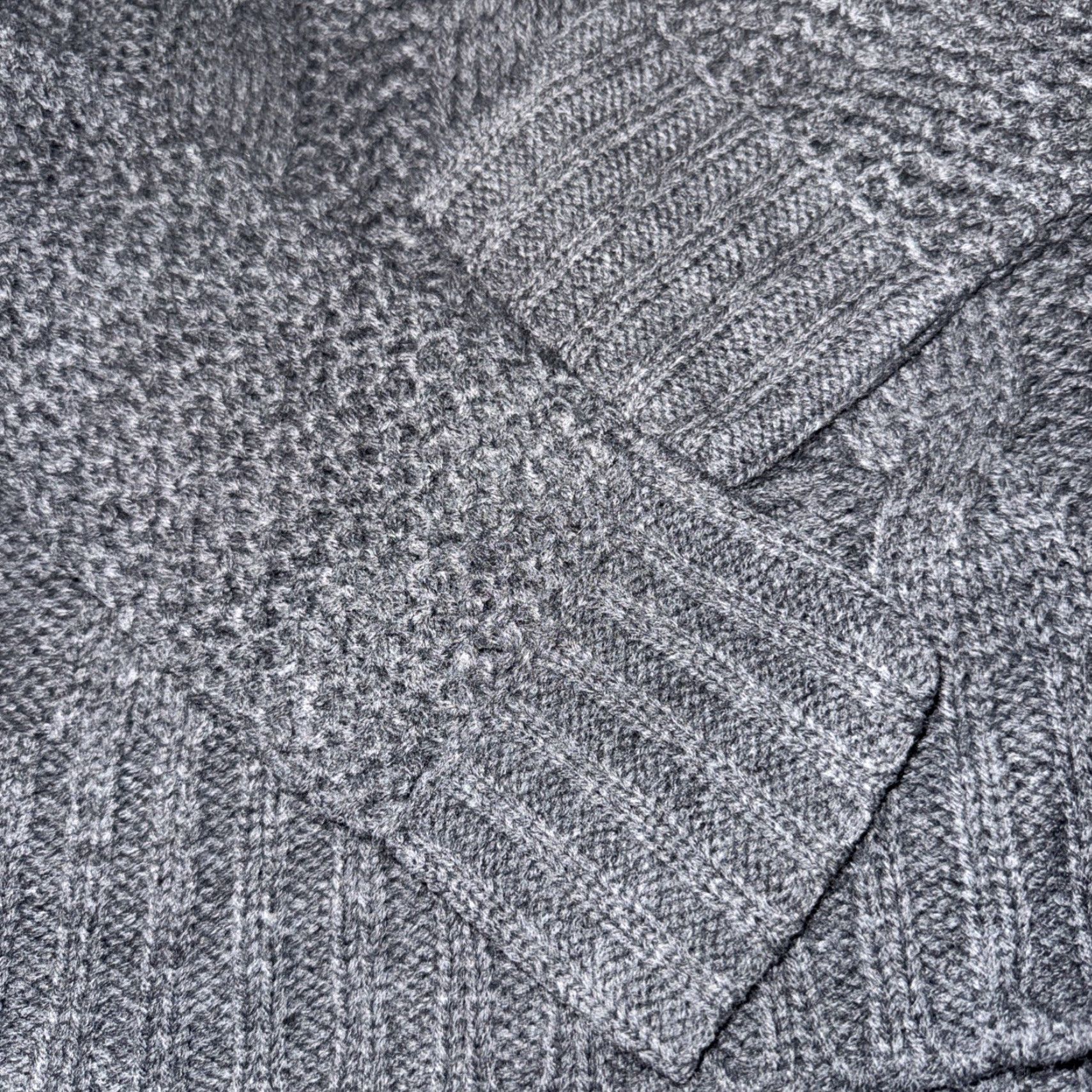 American Eagle Outfitters VINTAGE American Eagle Outfitters Cold Shoulder Gray Cable Knit Turtleneck Sweater M Charcoal Gray Crochet Open Knit Pullover Long Sleeve Women Size M / US 6-8 / IT 42-44 - 4 Thumbnail