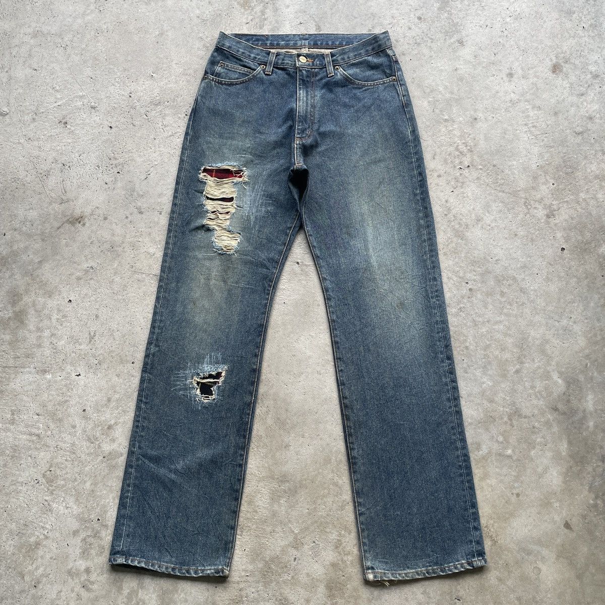 Wrangler Vintage Wrangler Mud Washed Faded Jeans Denim Pants W30 Size US 30 / EU 46 - 1 Thumbnail