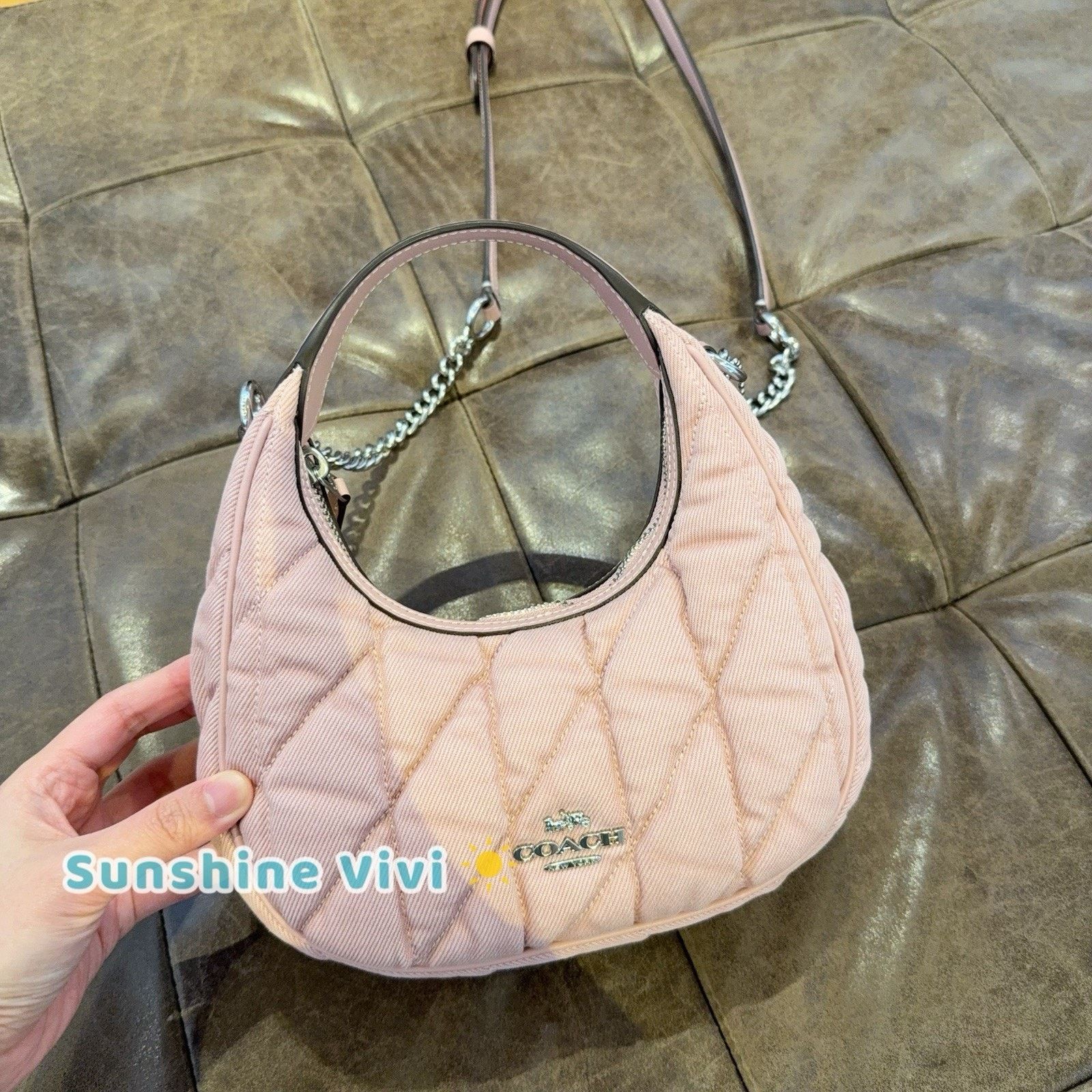NWT Coach Carmen Mini Crossbody Bag Cbr11 Carnation in Pink, Women's