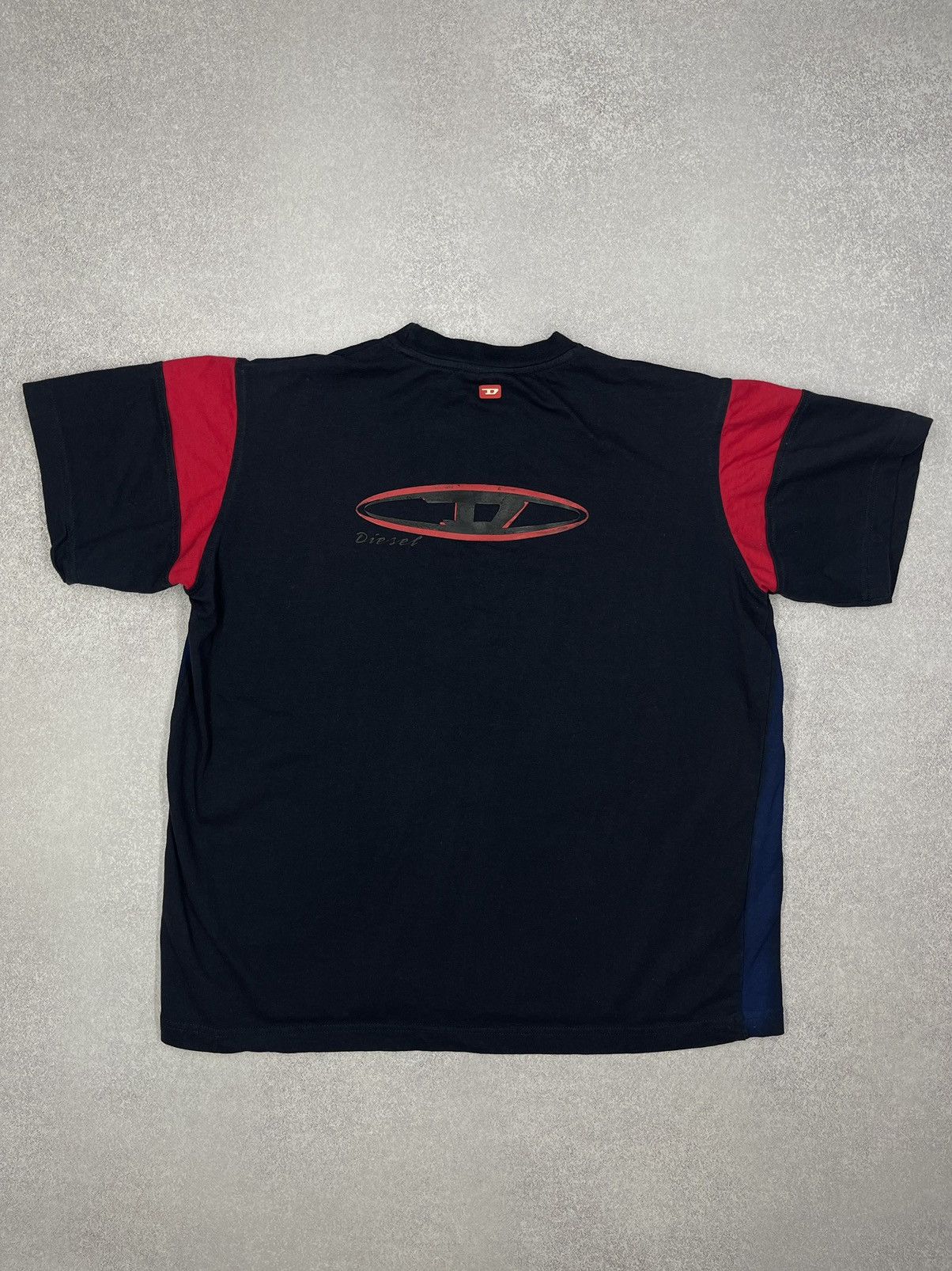 Diesel Vintage Diesel T Shirt Navy Double Logo Y2K Size S Size US S / EU 44-46 / 1 - 6 Thumbnail