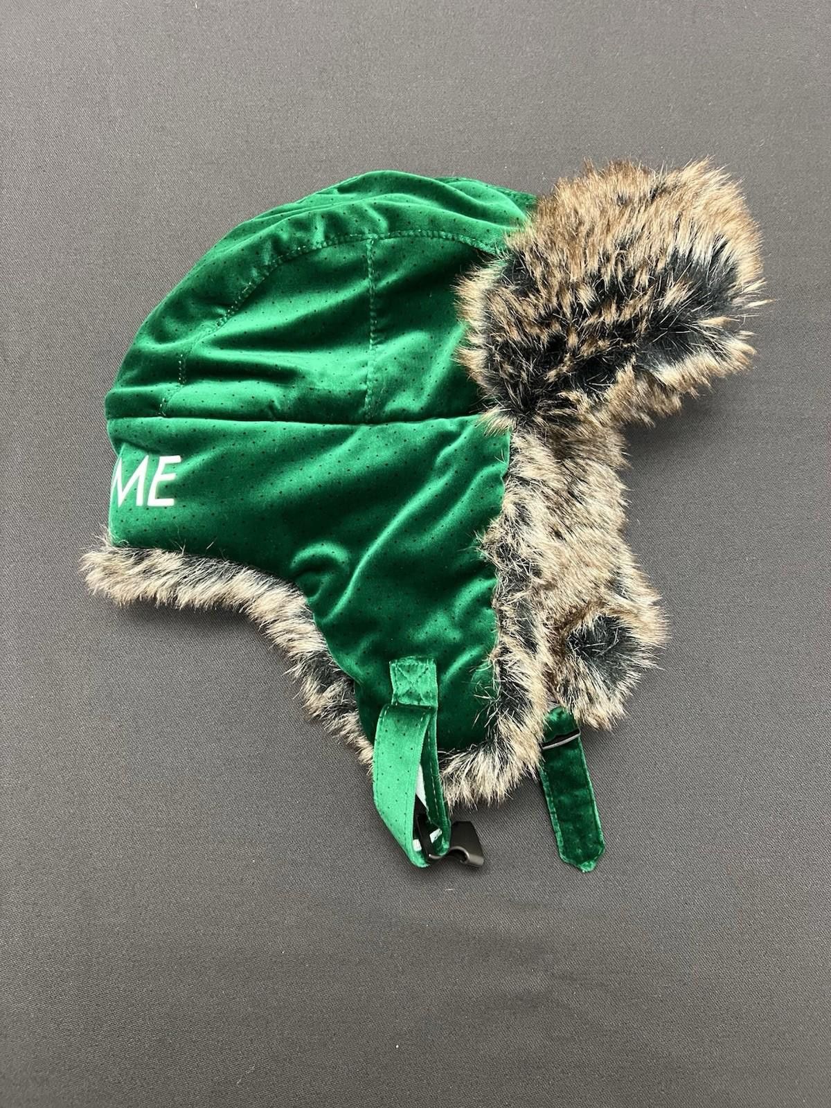 Supreme FW11 Supreme Velvet Polka Dot Trooper Hat Green Size ONE SIZE - 2 Thumbnail