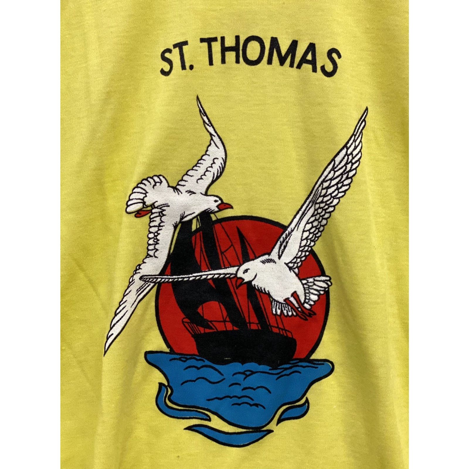 Hanes VINTAGE Hanes St. Thomas US Virgin Islands Tourist T-Shirt XL Pink Men Shirt Singles Stitch Souvenir 90s Size US XL / EU 56 / 4 - 2 Thumbnail