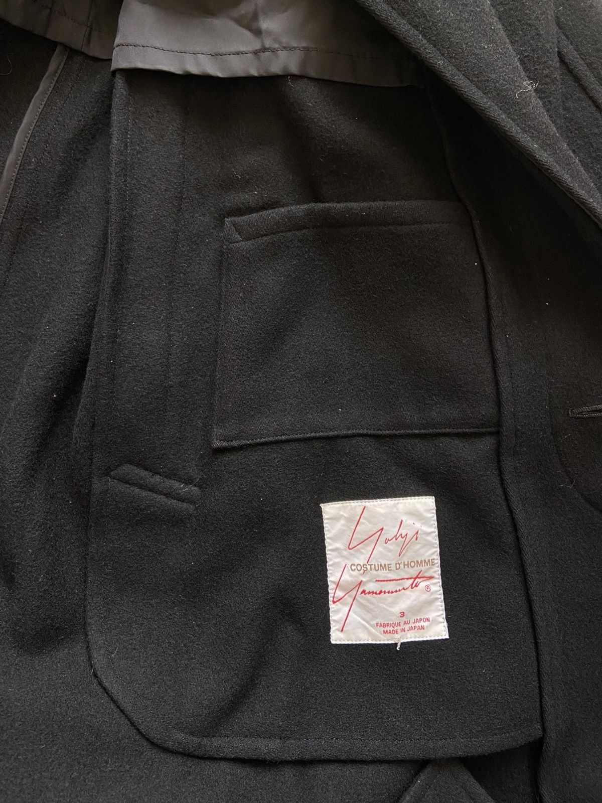 Yohji Yamamoto Yohji Yamamoto Archive Wool Coat Size US L / EU 52-54 / 3 - 12 Thumbnail