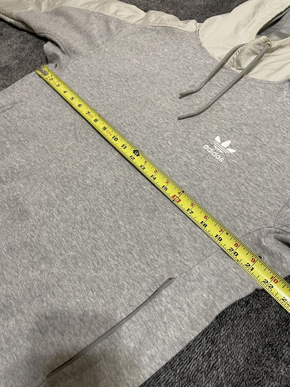 Adidas Adidas 3 Stripes Gray Pullover Hoodie Jacket Men's Size S Size US S / EU 44-46 / 1 - 10 Thumbnail