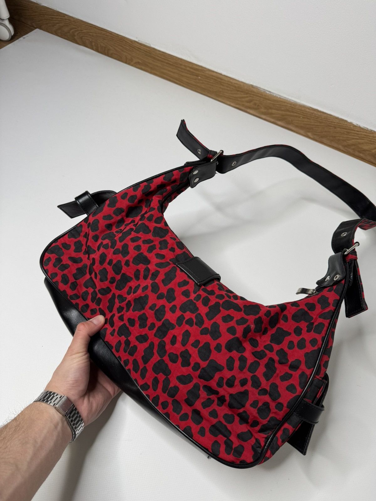Vintage Vintage avant garde red black dot bag swag y2k if6was9 lgb Size ONE SIZE - 4 Thumbnail