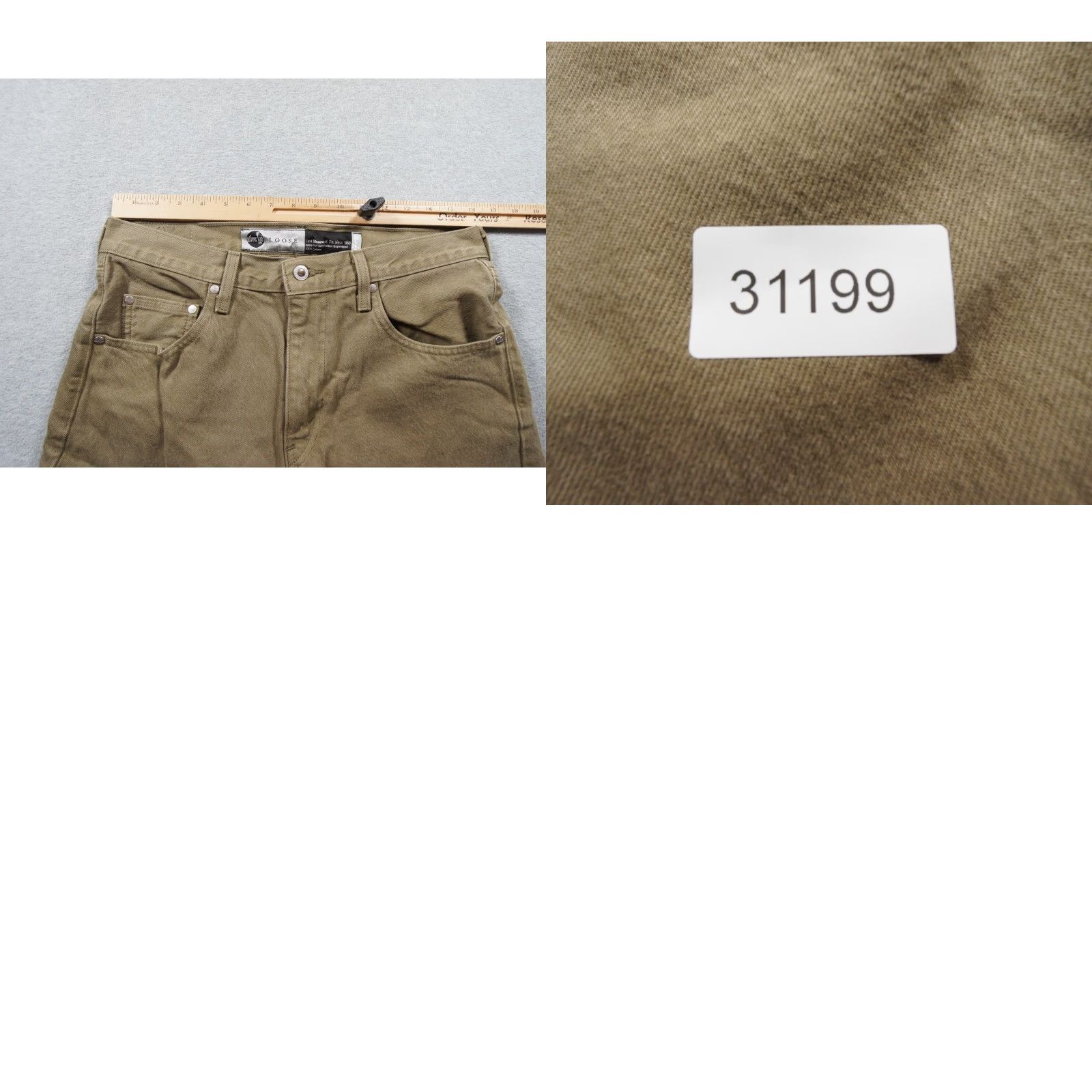 Levi's Levi's Jeans Mens 30x28 Green Denim Pants Silver Tab Loose Fit Adult Casual Straight 5-Pocket Regular Denim Color Green Mens Jeans Size US 30 / EU 46 - 9 Thumbnail