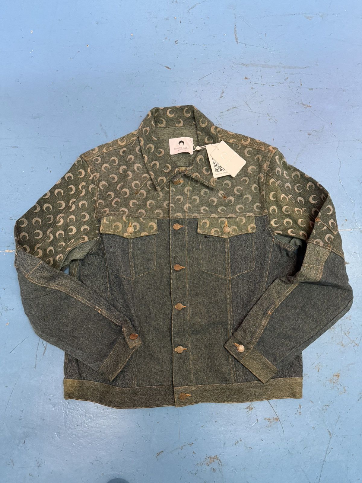 Marine Serre MARINE SERRE DENIM JACKET Size US L / EU 52-54 / 3 - 1 Thumbnail