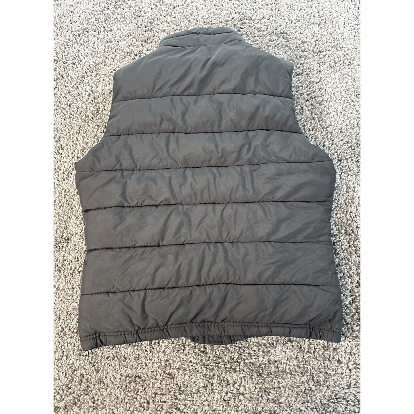 Abercrombie & Fitch Abercrombie & Fitch Vest Mens M Black Puffer Quilted Zip Up Fleece Lined Size US M / EU 48-50 / 2 - 5 Thumbnail