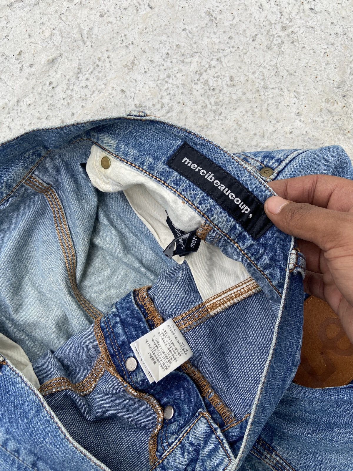 Japanese Brand × Lee × mercibeaucoup Crazy Design Lee X Mercibeaucoup Denim Size US 34 / EU 50 - 13 Thumbnail