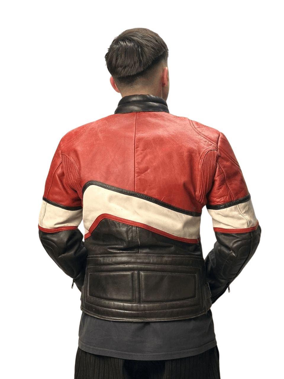 NASCAR Y2K Marlboro racing moto leather jacket vintage Size US S / EU 44-46 / 1 - 5 Thumbnail