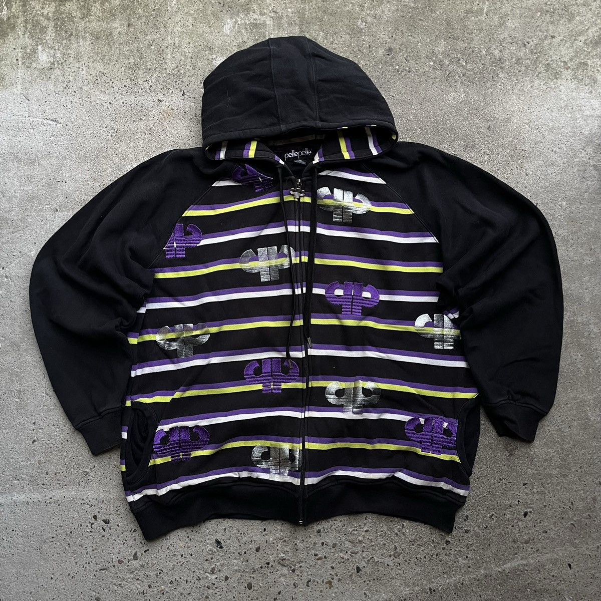 Pelle Pelle × Streetwear × Vintage Pelle Pelle Y2K Vintage Zip Up 