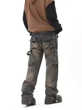 Designer × Japanese Brand baggy faded workwear carpenter jeans Size US 30 / EU 46 - 1 Thumbnail