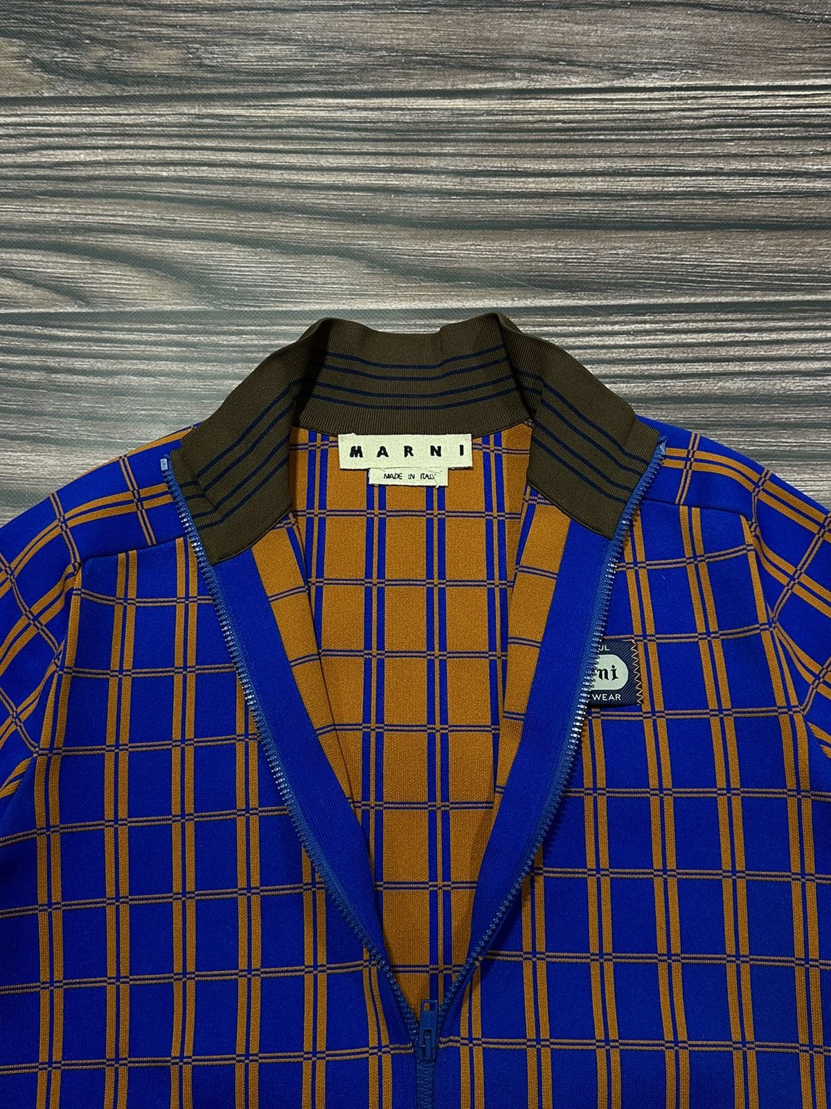 Marni Luxury Zip Marni Check Jacquard Lounde Italian Designer Size US M / EU 48-50 / 2 - 4 Thumbnail