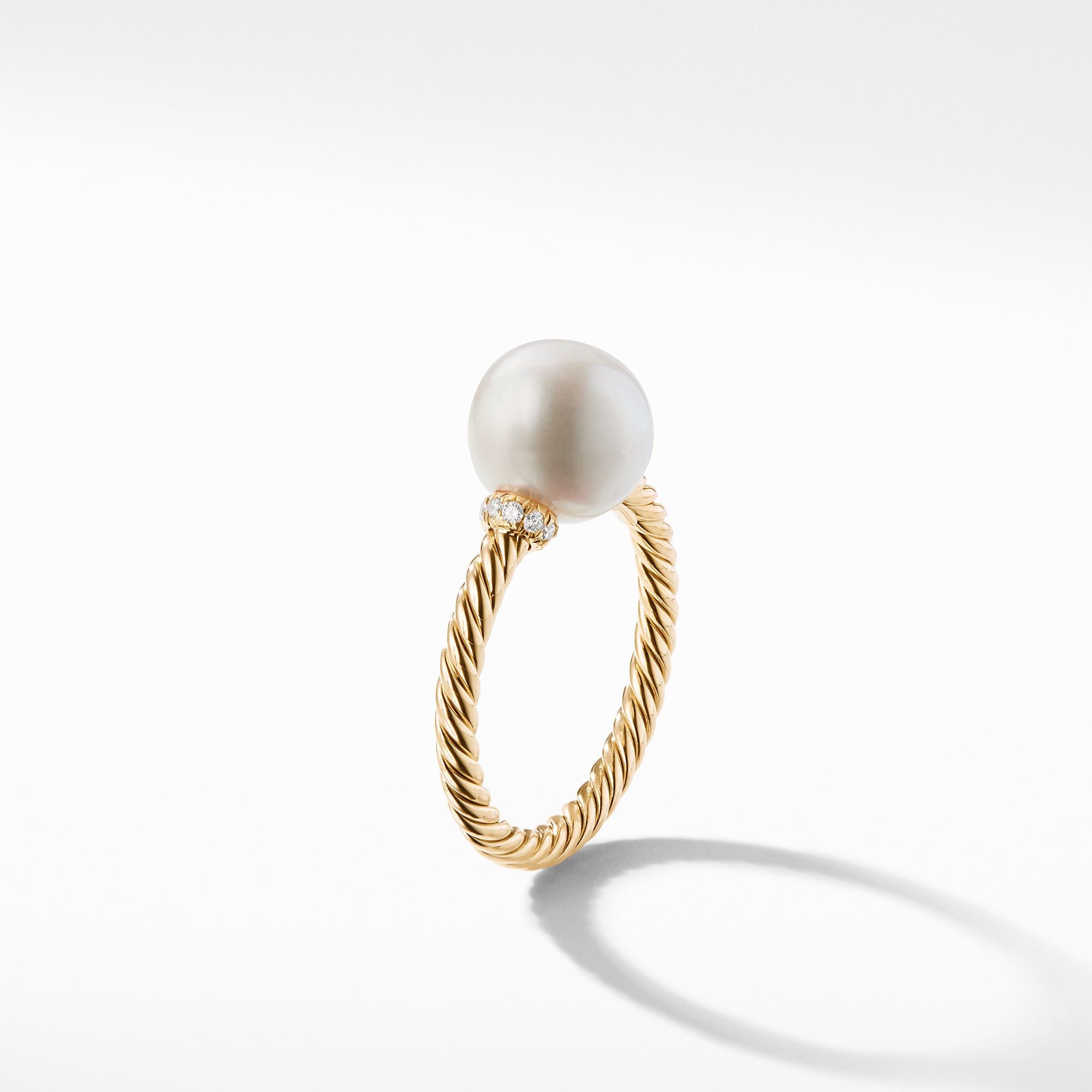 David Yurman o1s1wg111025 R12836D /Size 6 / Ring with Pearls in Golden Size ONE SIZE - 4 Thumbnail