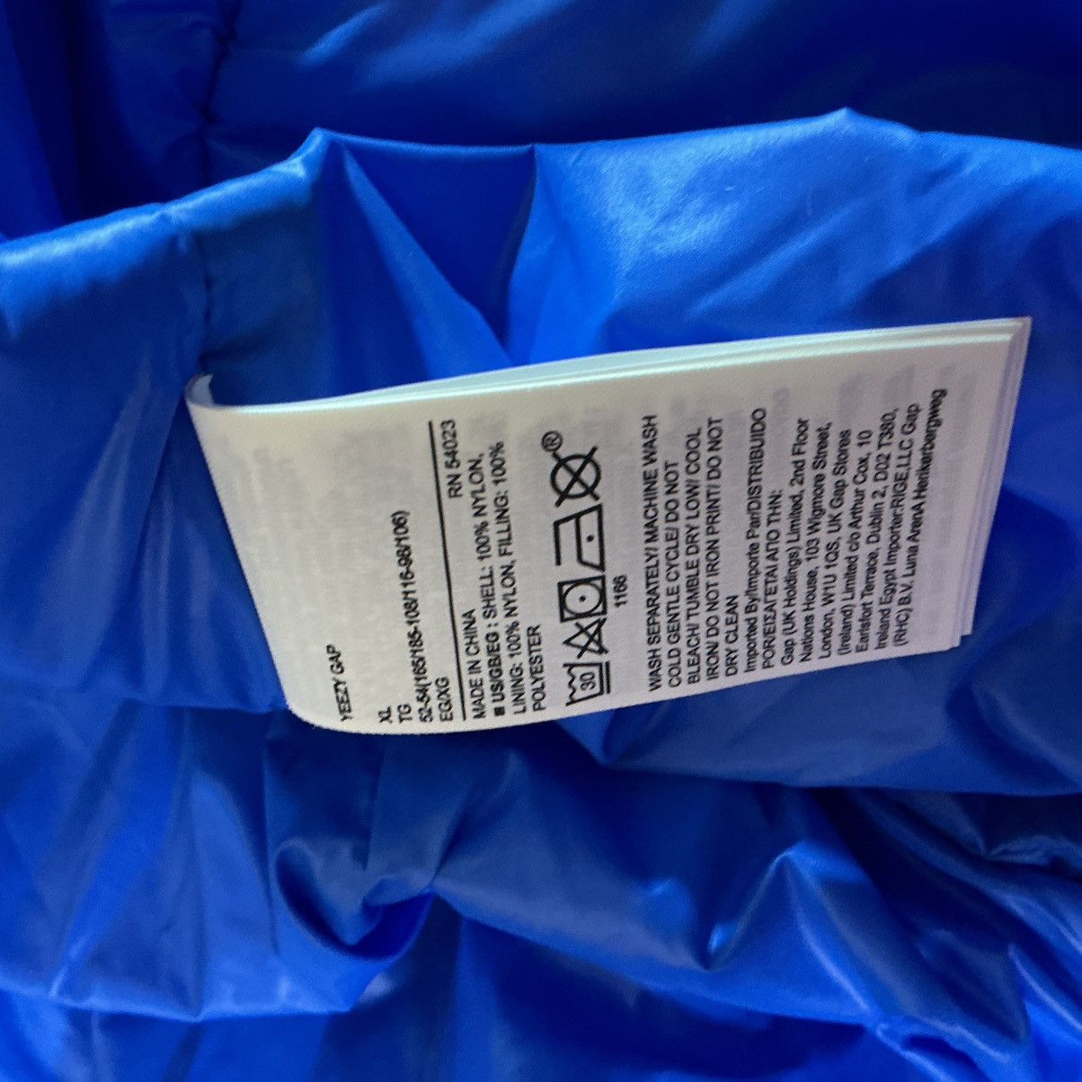 Gap × Yeezy YZY Gap Blue Round Jacket puffer yeezy kanye west XL Size US XL / EU 56 / 4 - 4 Thumbnail