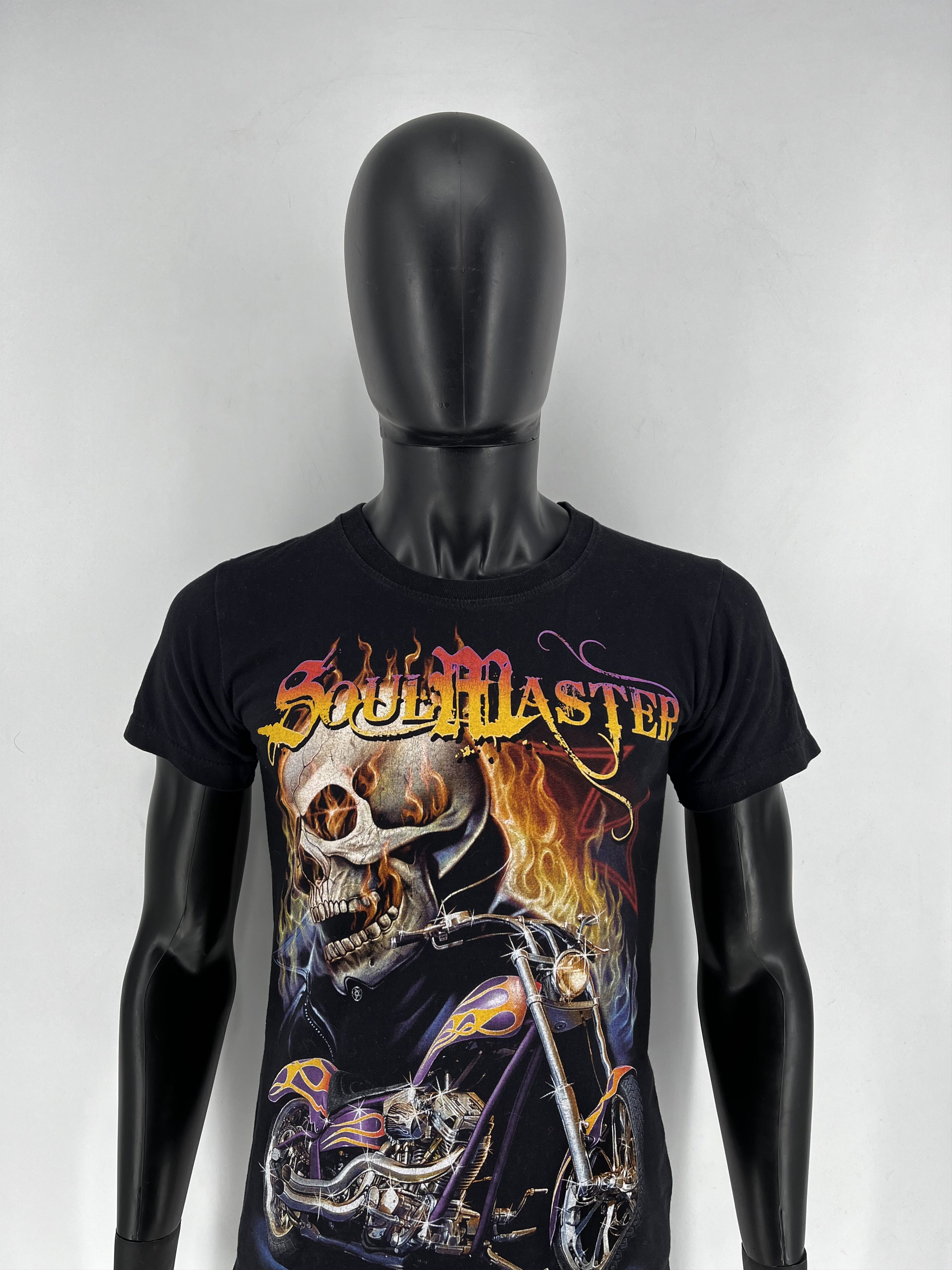 Harley Davidson Vintage Y2K Bike and Skull Soul Master Short sleeve T-shirt Size US XL / EU 56 / 4 - 1 Thumbnail