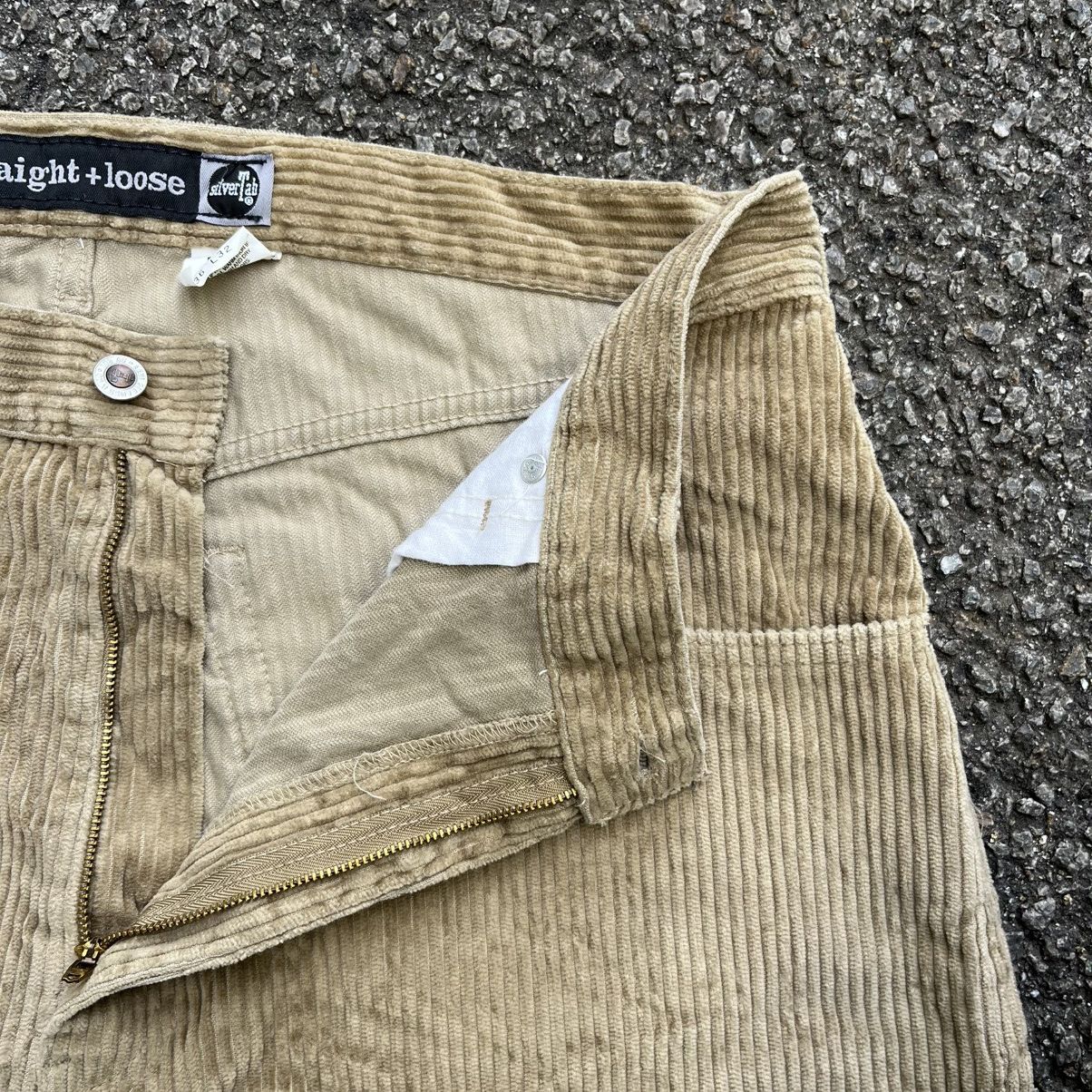 Levi's Vintage 90s Levis Silvertab Brown Corduroy Pants Y2K Baggy Size US 36 / EU 52 - 7 Thumbnail