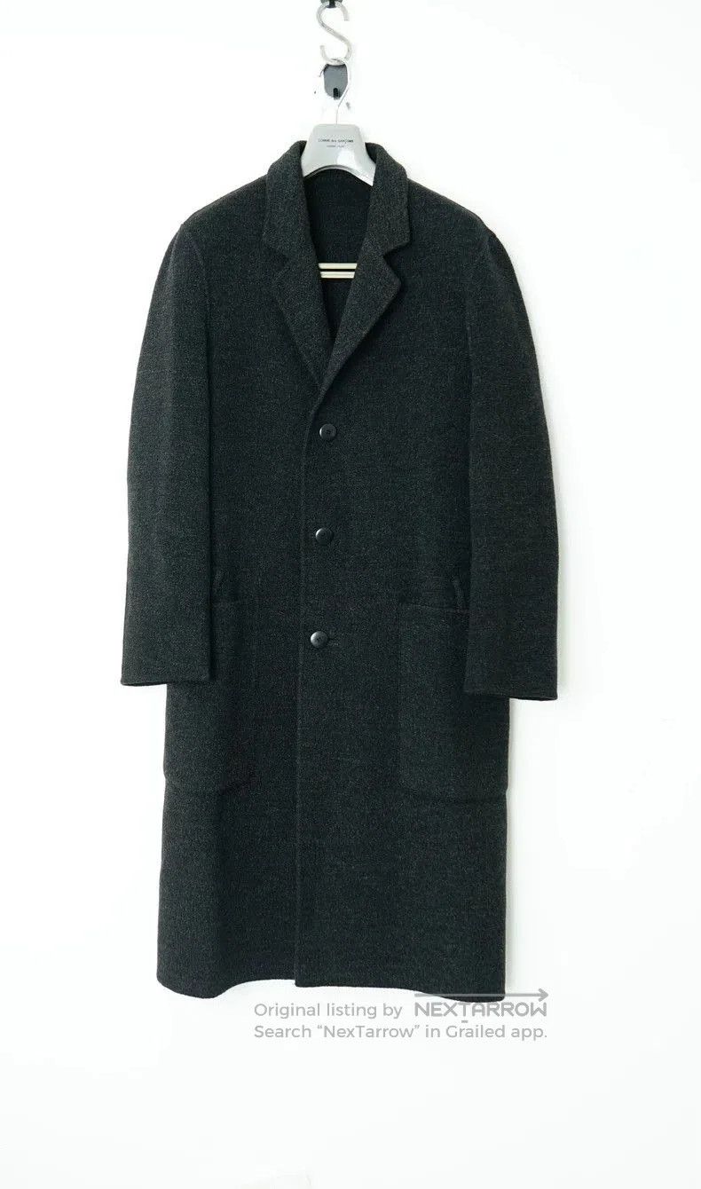 Yohji Yamamoto Mid-Length Wool Coat.