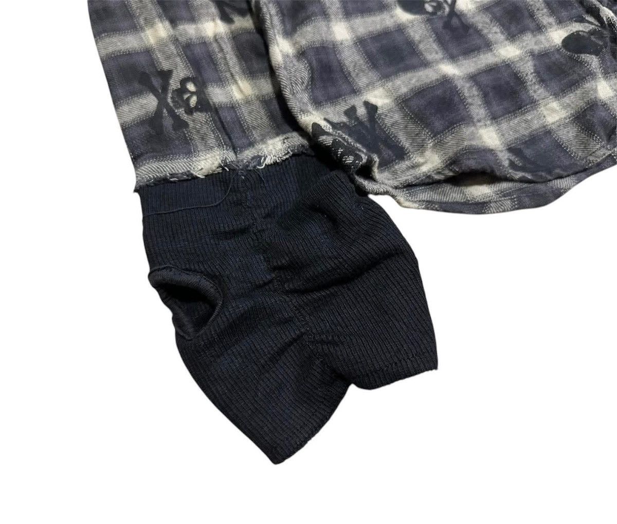 14th Addiction × If Six Was Nine × Japanese Brand 🔥Rare Y2K Archived Daily News Western Shirt Skull Goth Punk Size US L / EU 52-54 / 3 - 7 Thumbnail