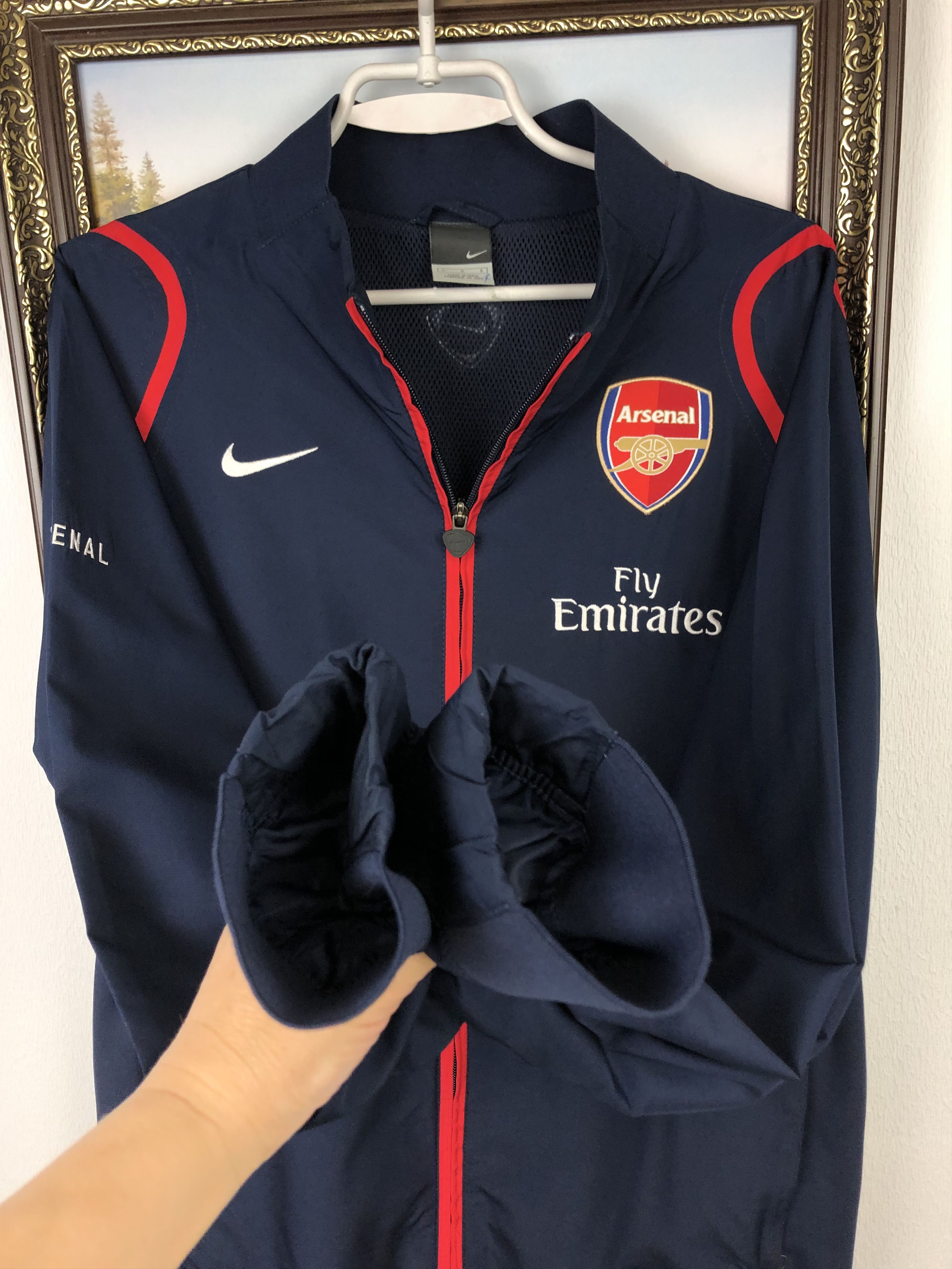 Nike Vintage Nike Arsenal Football Jacket Soccer Track Top Mens Size US L / EU 52-54 / 3 - 8 Thumbnail