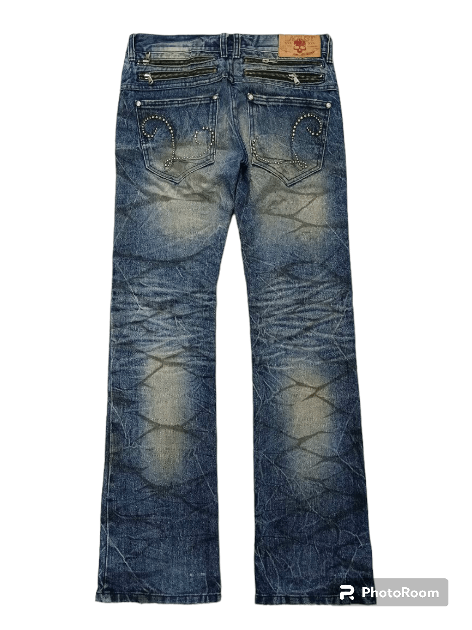 Japanese Brand FLARE SICK MULTIPOCKET ZIPPER LAGUST DENIM PANTS Size US 30 / EU 46 - 2 Thumbnail