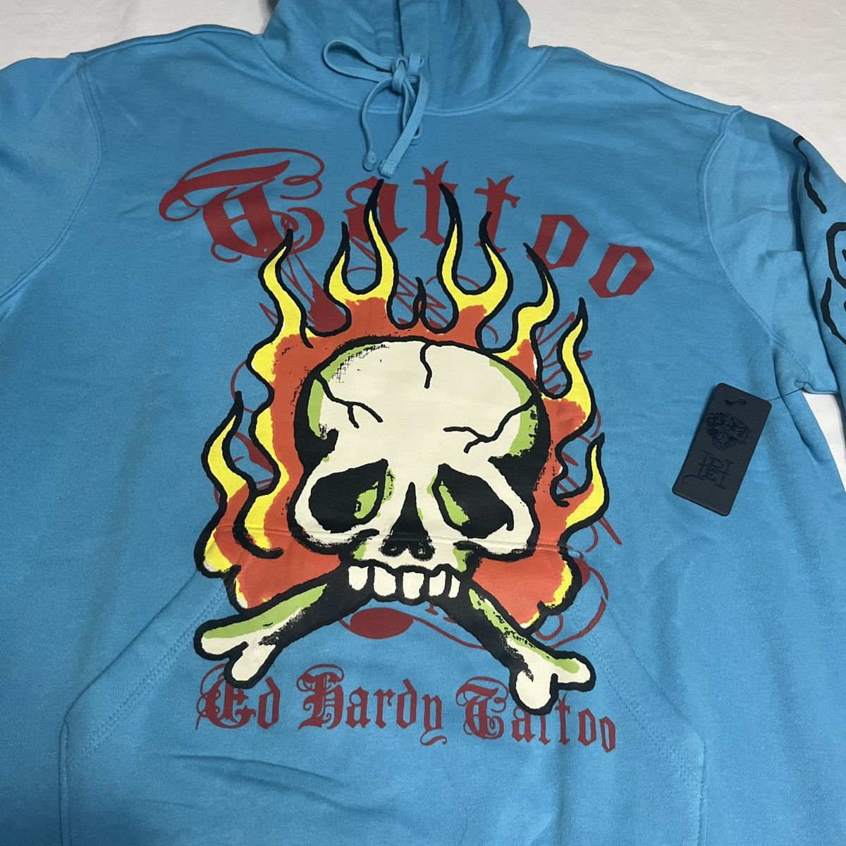 Ed Hardy Ed Hardy Double sided graphic sweatshirt blue Size US XL / EU 56 / 4 - 3 Thumbnail