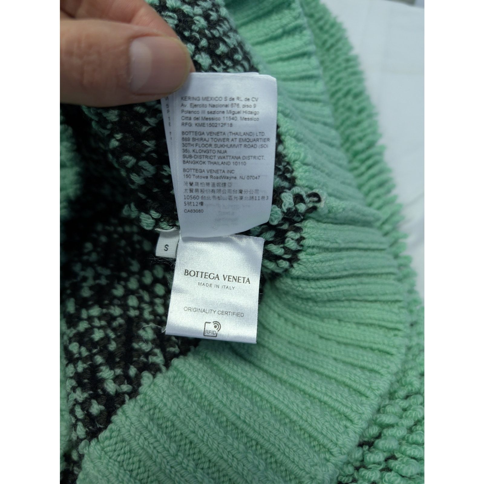 Bottega Veneta o1rshd1 Animal Jacquard Sweater HW Graphic in Siren Size US S / EU 44-46 / 1 - 18 Thumbnail