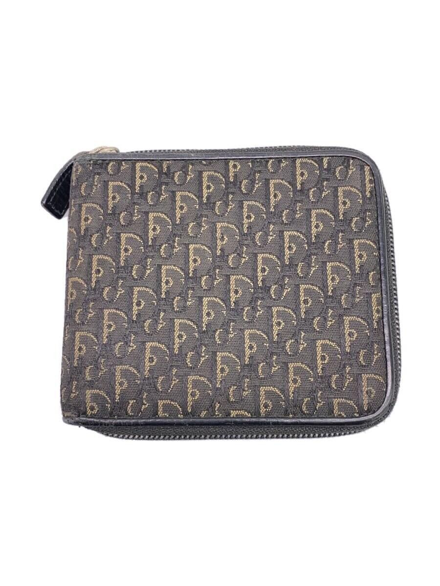 Dior Dior Monogram Bi-Fold Wallet Black Size ONE SIZE - 1 Thumbnail