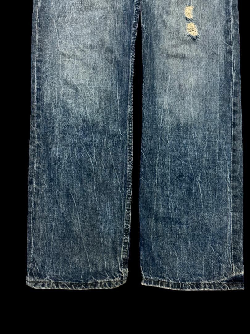 Japanese Brand Insane Aeropostale Mudwash Distressed Ripped Straight Leg Size US 33 - 11 Thumbnail