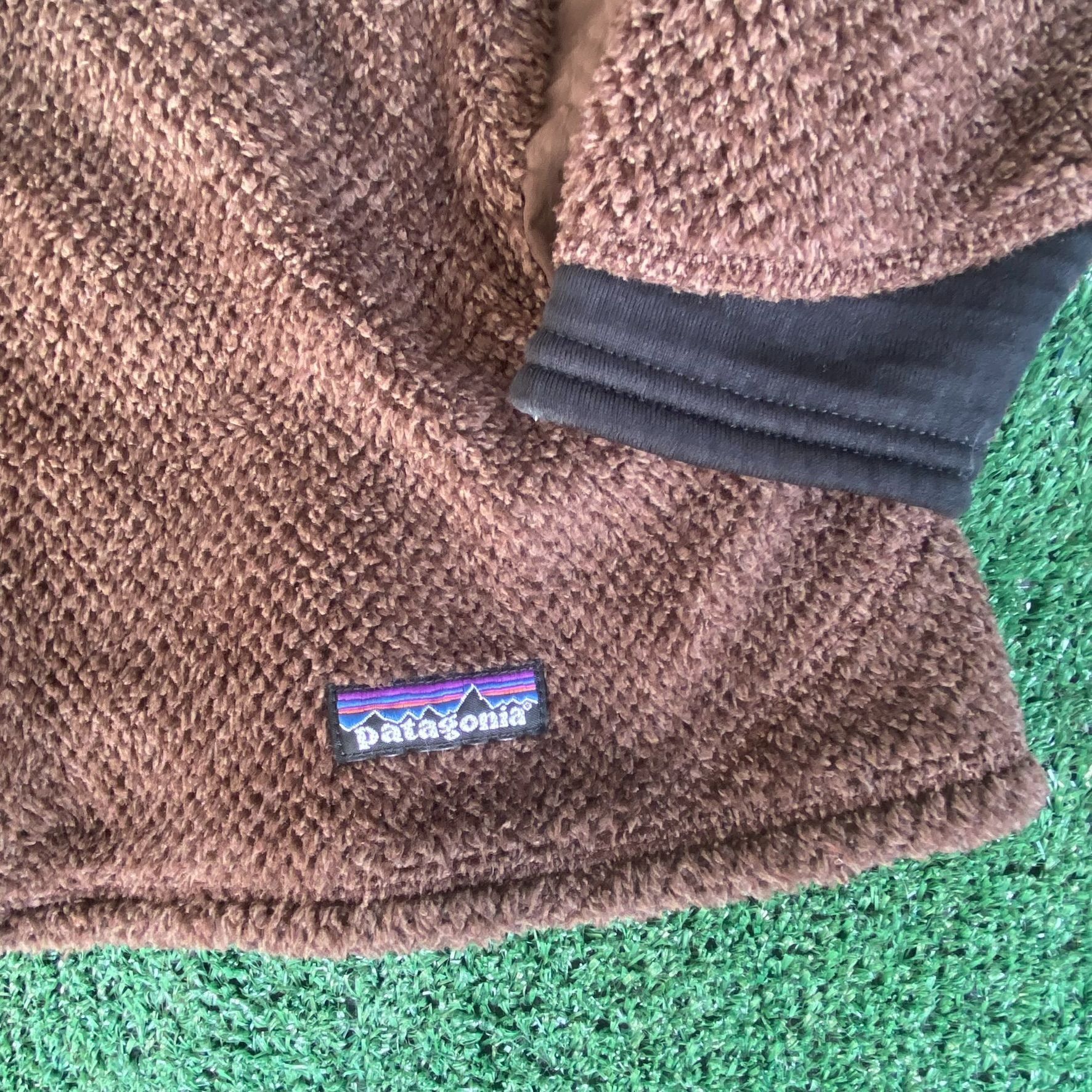 Vintage Y2K Patagonia Fleece Jacket Preppy Brown Full Zip Outerwear