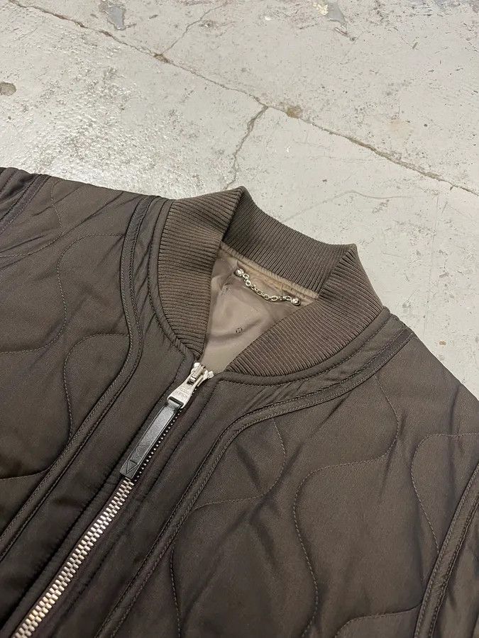Louis Vuitton Louis Vuitton Taupe Silk Quilted Bomber Jacket by Kim Jones Size US S / EU 44-46 / 1 - 5 Thumbnail
