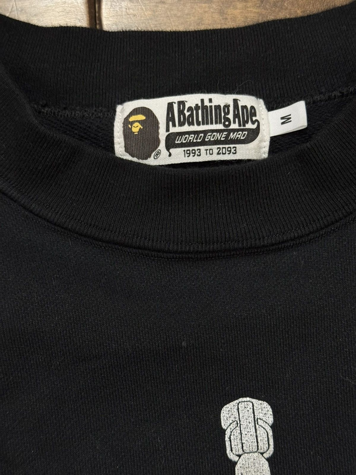 Bape BAPE Patched Shark Crewneck 'Black' FW21 Size US M / EU 48-50 / 2 - 3 Thumbnail
