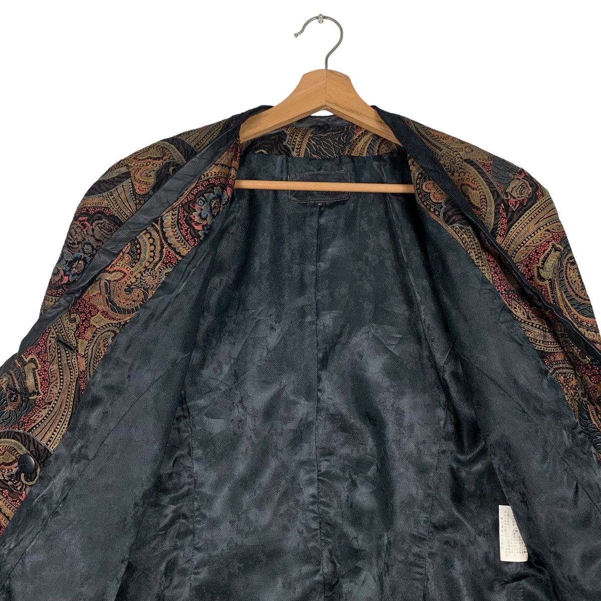 Japanese Brand Prinzipal Paisley Graphic Pig Leather Jacket #0909-C40 Size M / US 6-8 / IT 42-44 - 12 Thumbnail