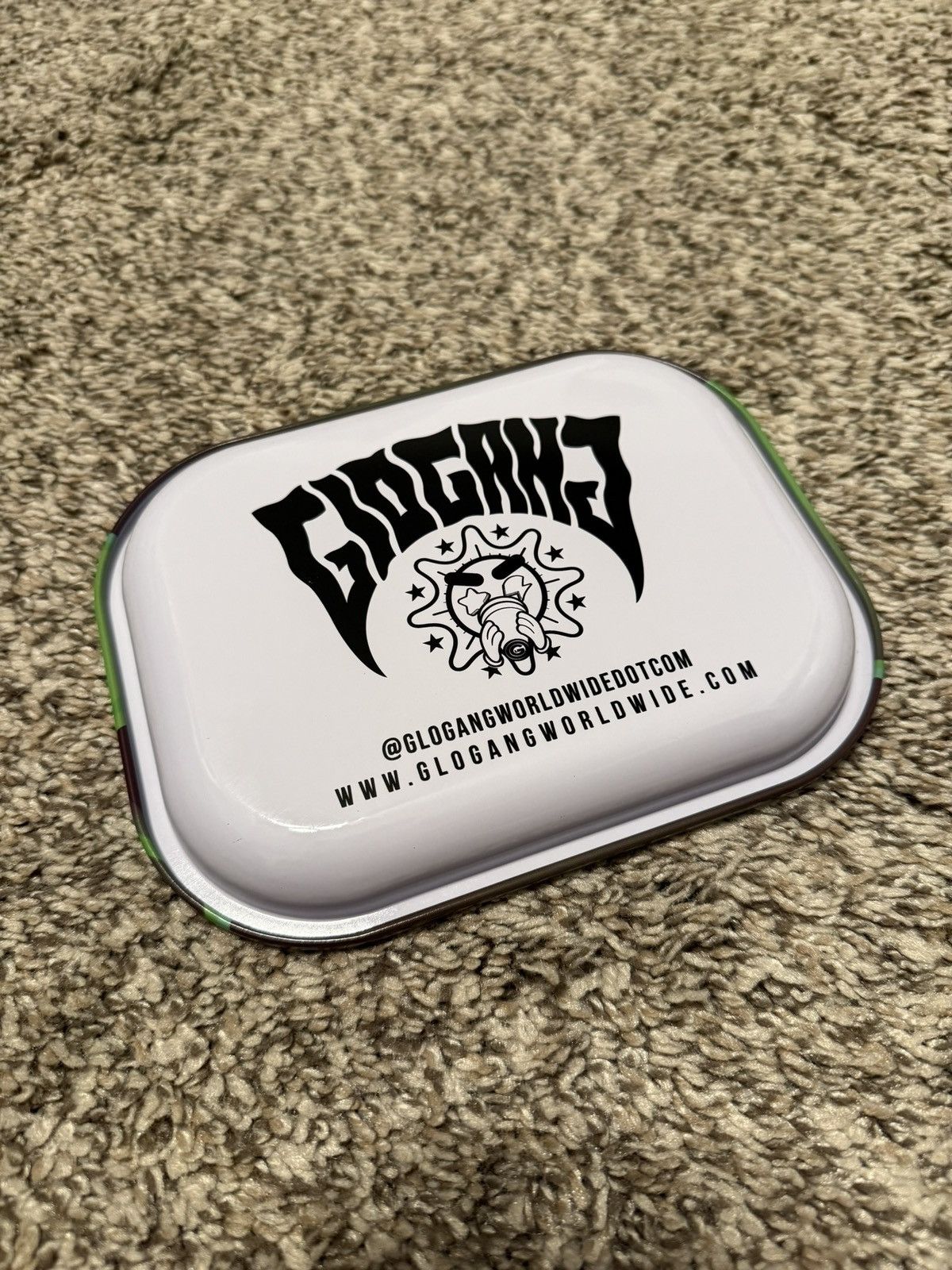 Glo Gang Glo Gang Sun Metal Rolling Tray Green Size ONE SIZE - 2 Thumbnail