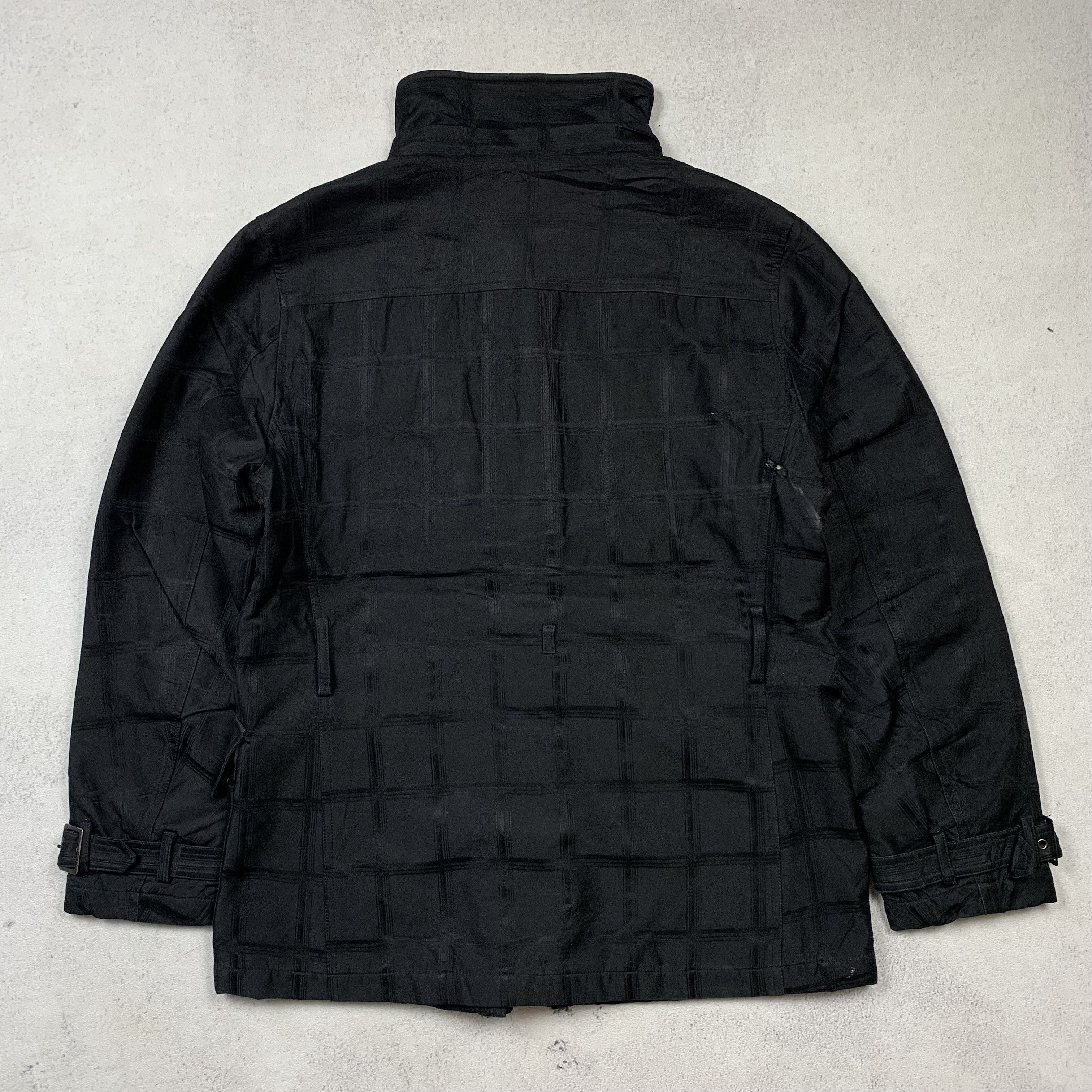 Japanese Brand Bareback Black Shadow Plaid Belted Jacket Bondage Size US M / EU 48-50 / 2 - 5 Thumbnail